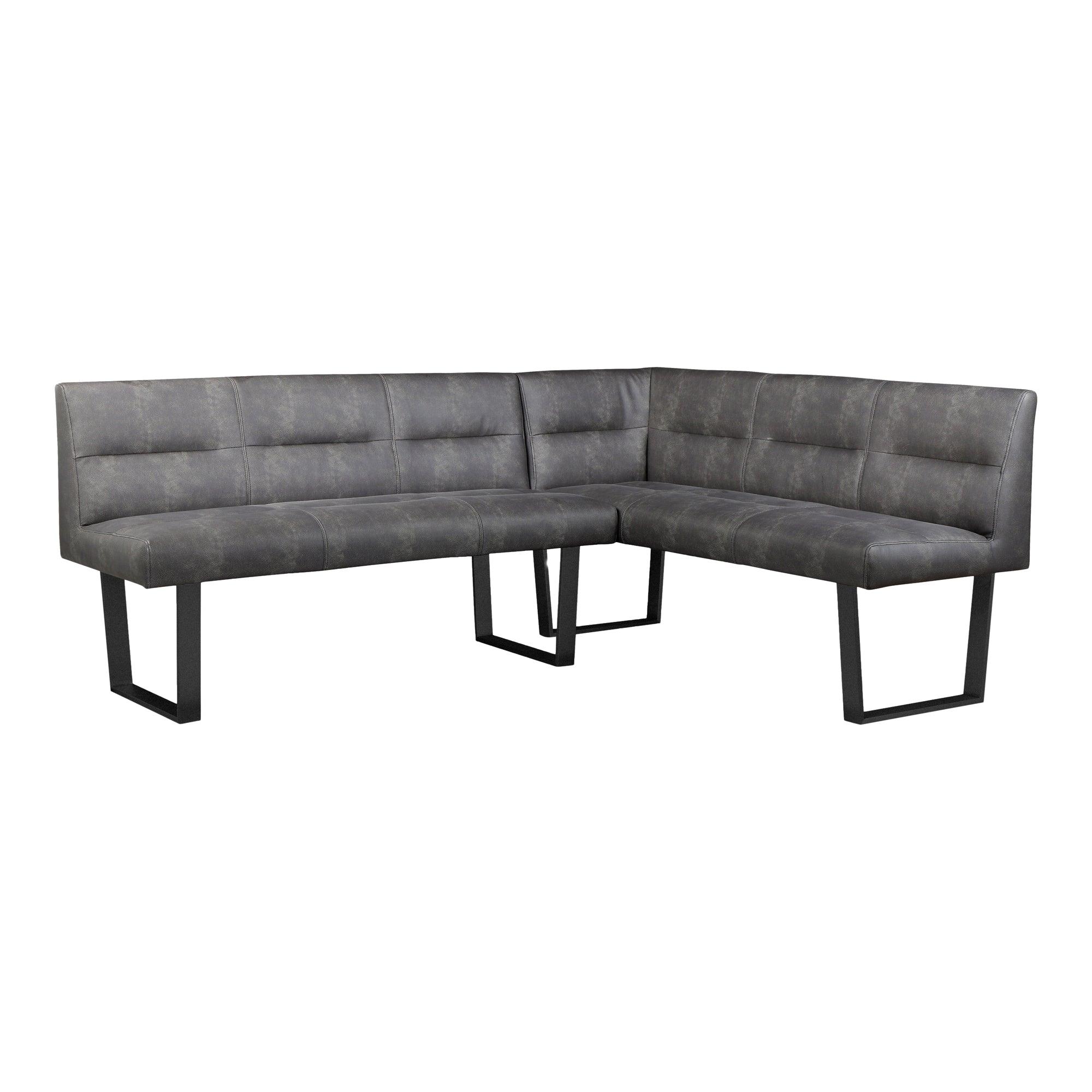 Hanlon Corner Bench Dark Grey - Remutear