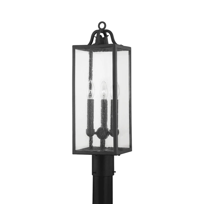 CAIDEN 3 LIGHT EXTERIOR POST - Remutear
