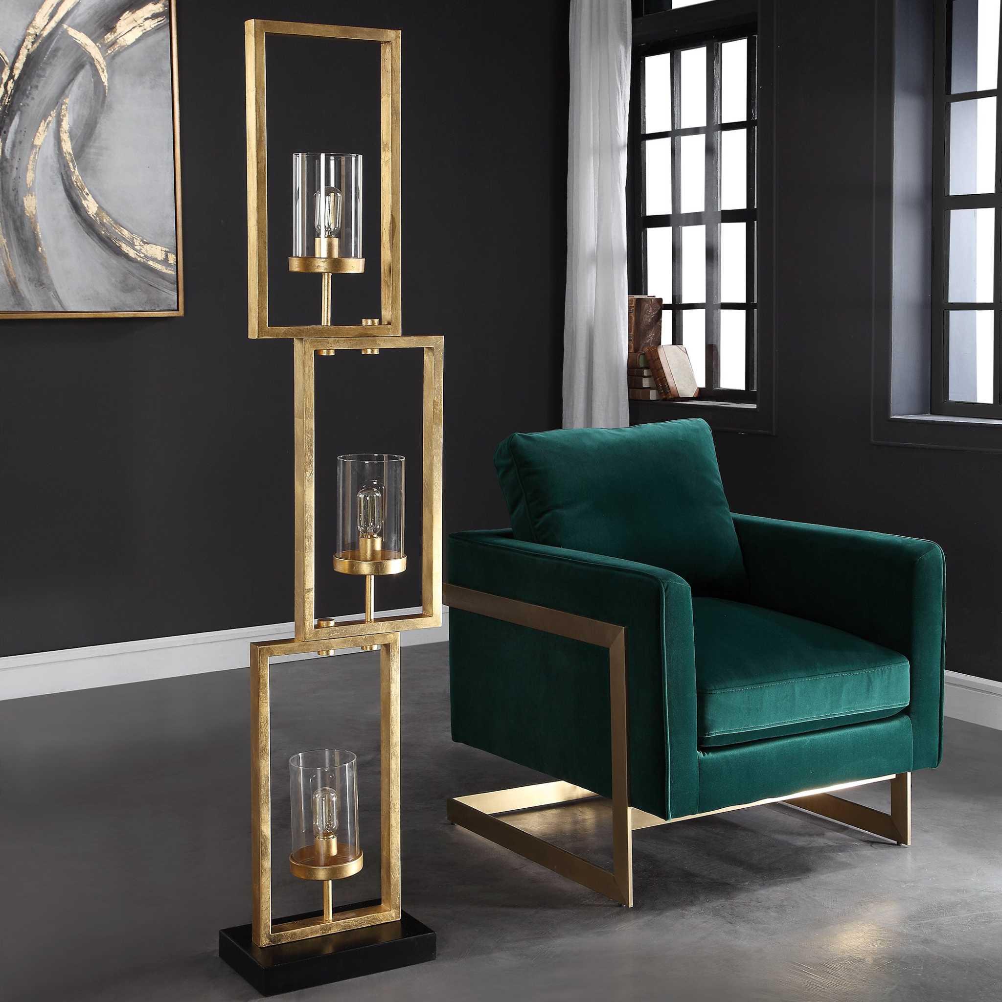 Cielo Staggered Rectangles Floor Lamp - Remutear