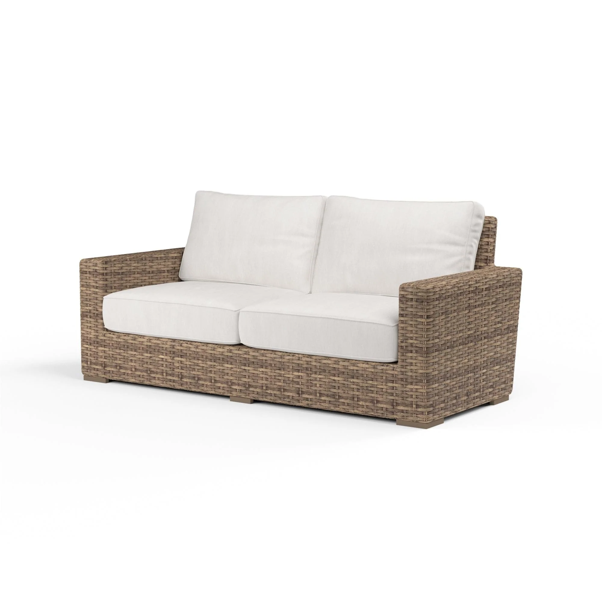 Havana Loveseat in Canvas Flax w/ Self Welt - Remutear