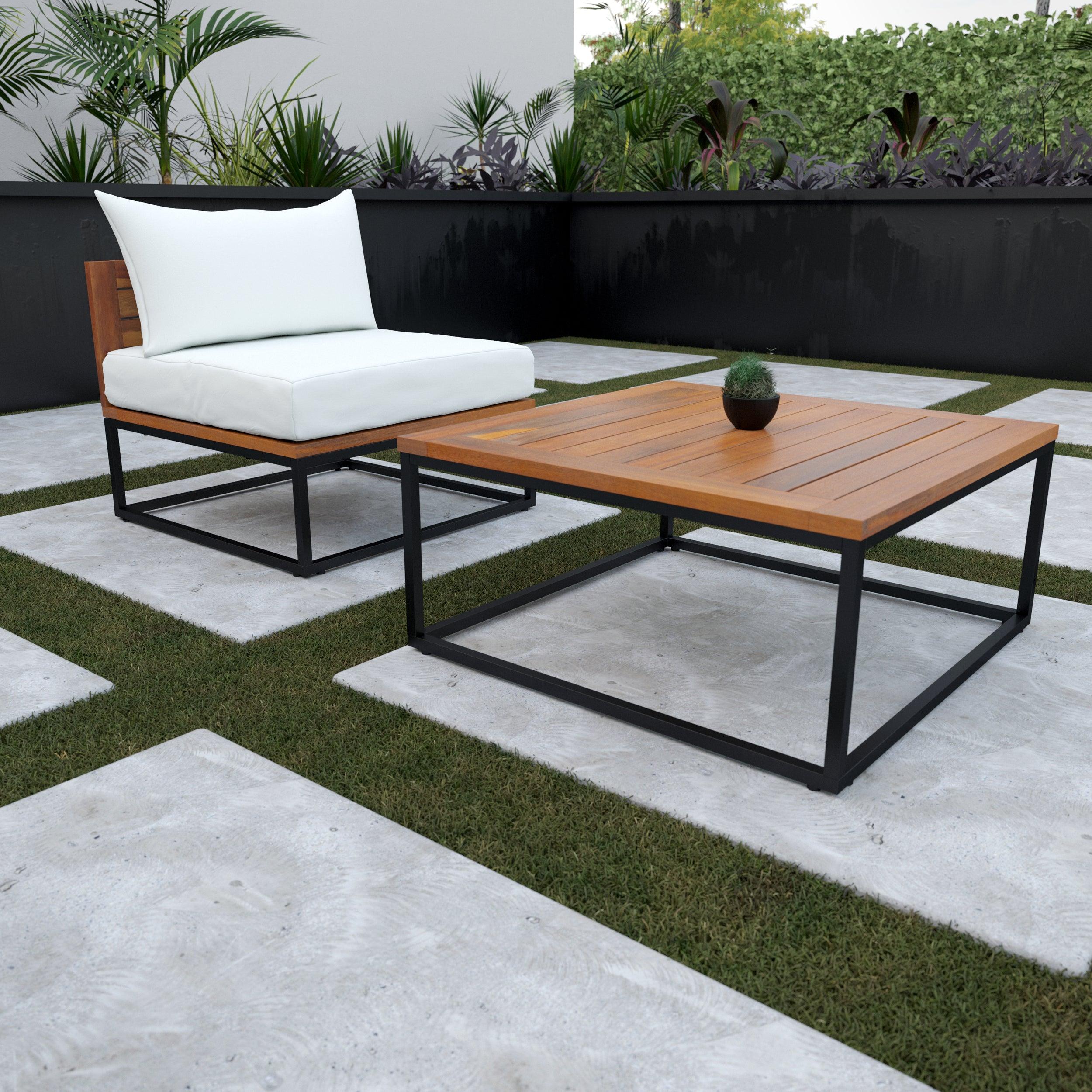 Taradale Outdoor Coffee Table and Chair Set – 2pc - Remutear
