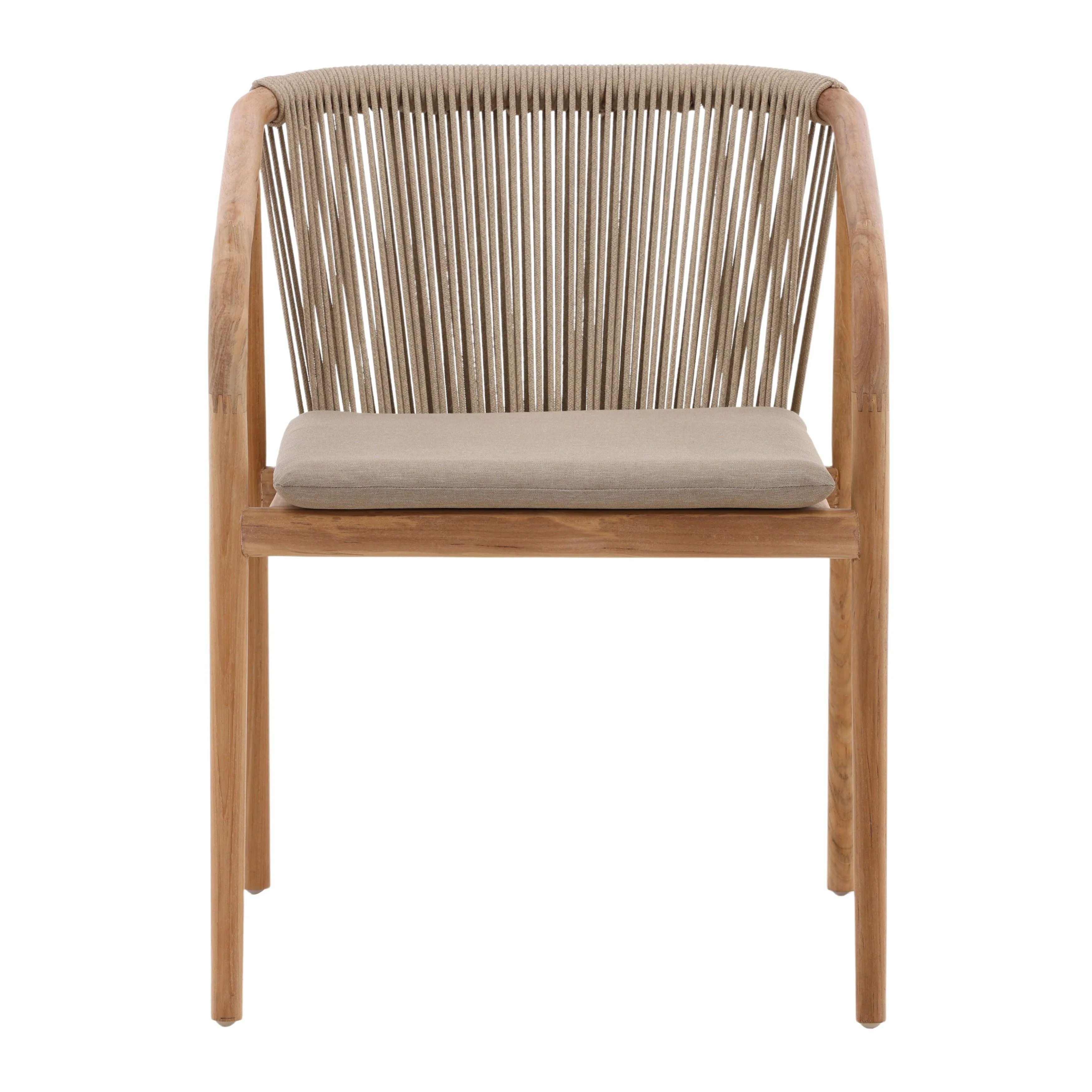 Carsen Outdoor Dining Chair Beige - Remutear