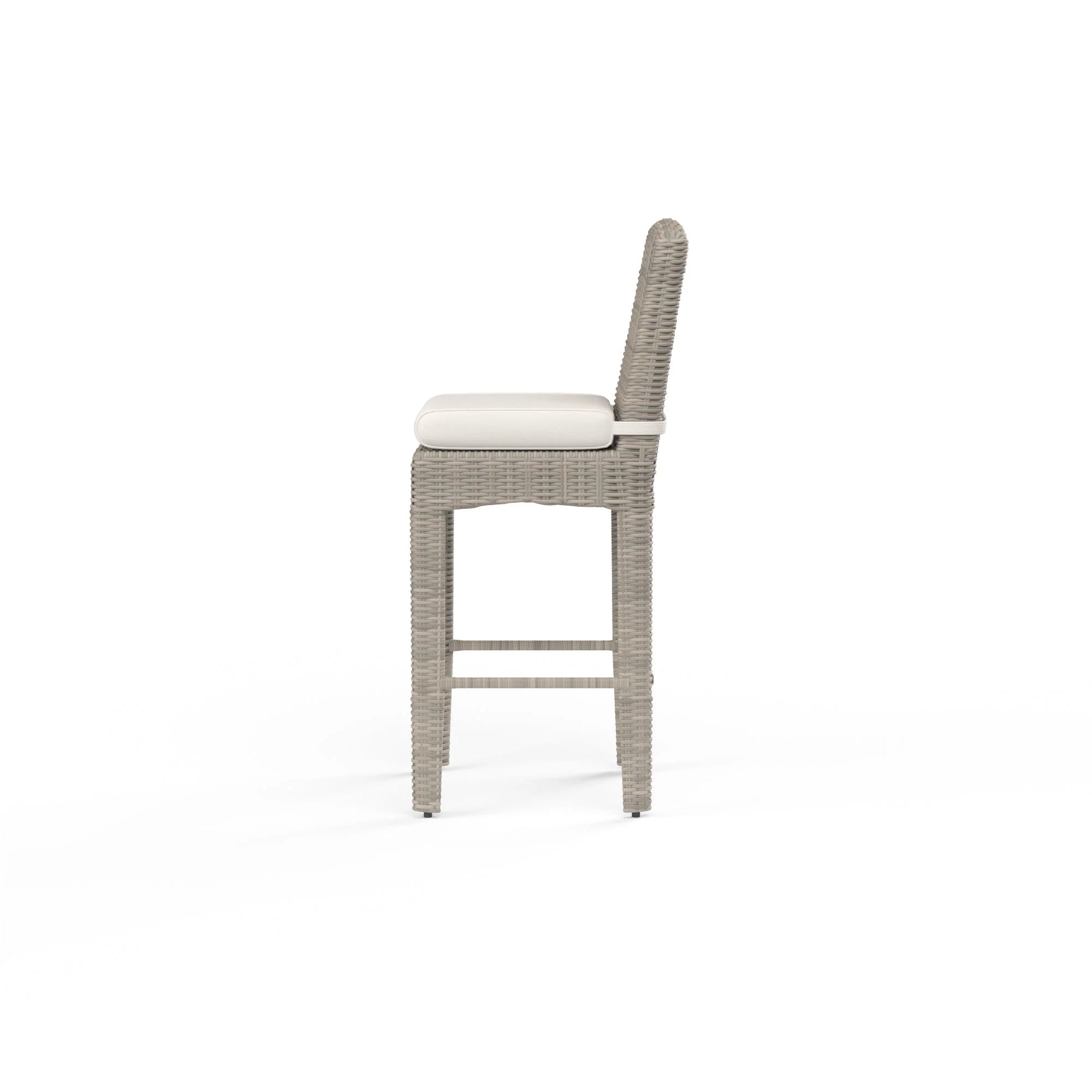 Manhattan Barstool in Linen Canvas w/ Self Welt - Remutear