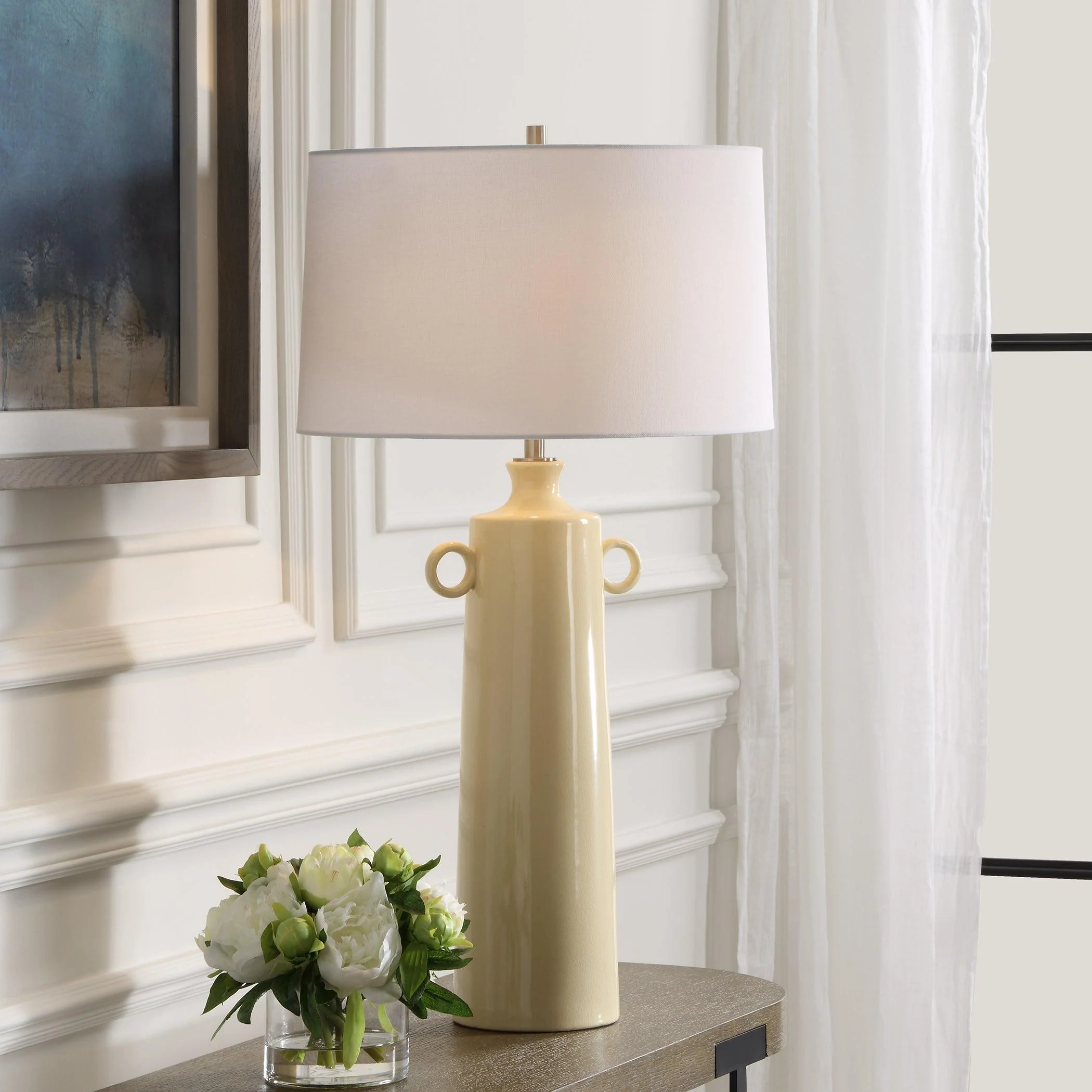 Florero Pale Yellow Table Lamp - Remutear