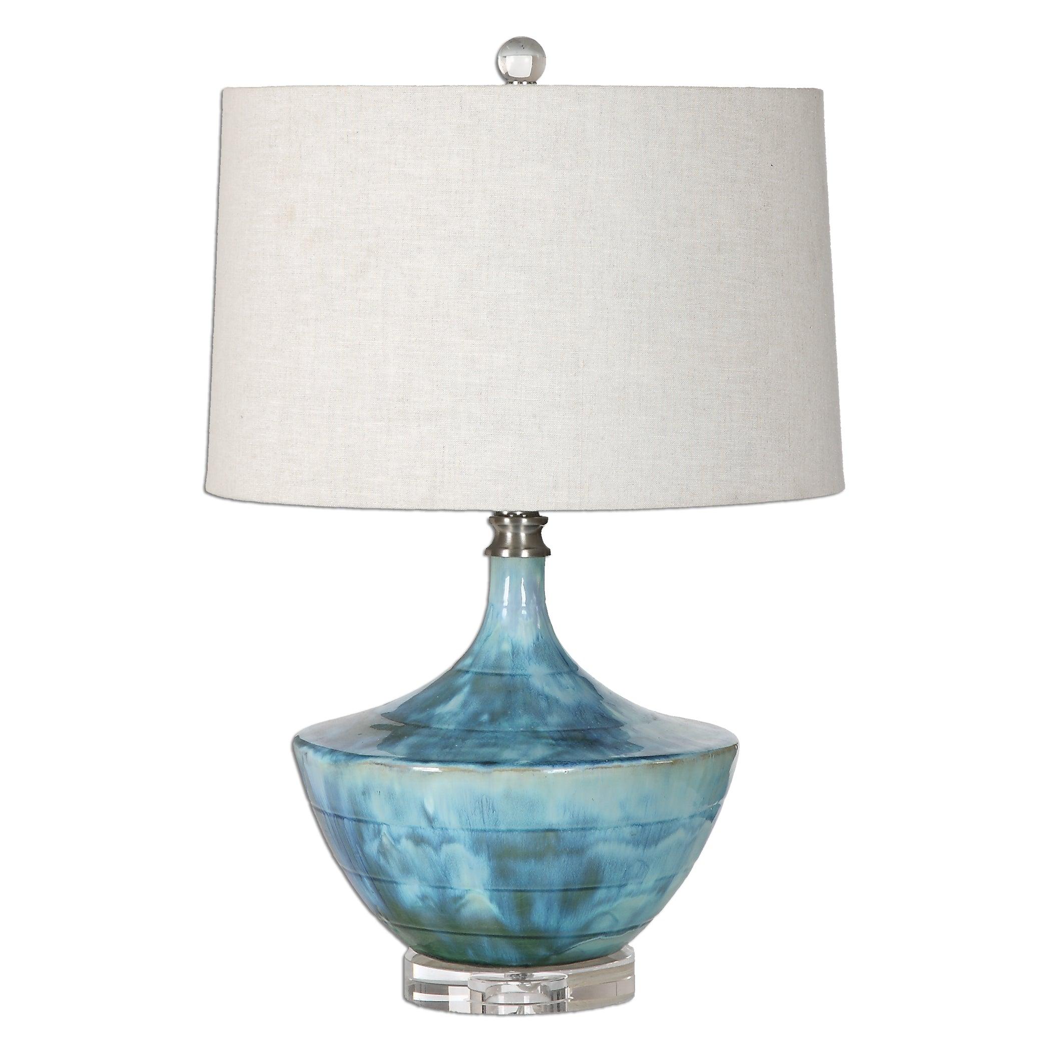 Chasida Blue Ceramic Lamp - Remutear