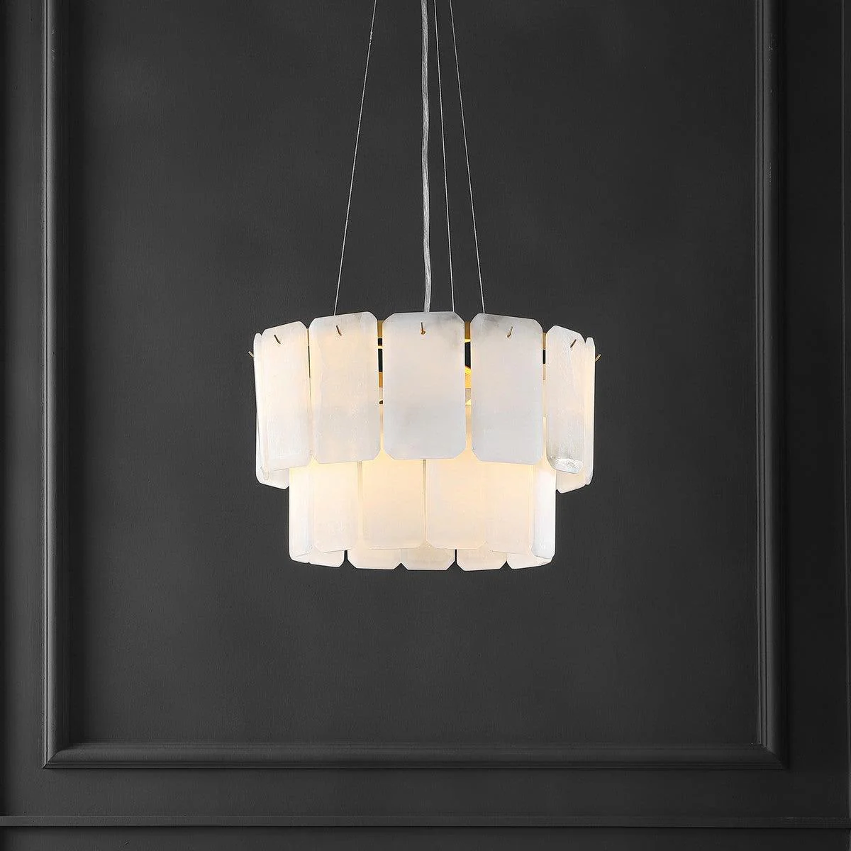 FERNANDEZ MARBLE 2 TIER CHANDELIER - Remutear