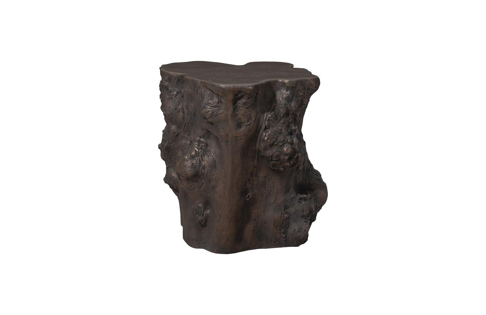 Log Side Table, Bronze - Remutear