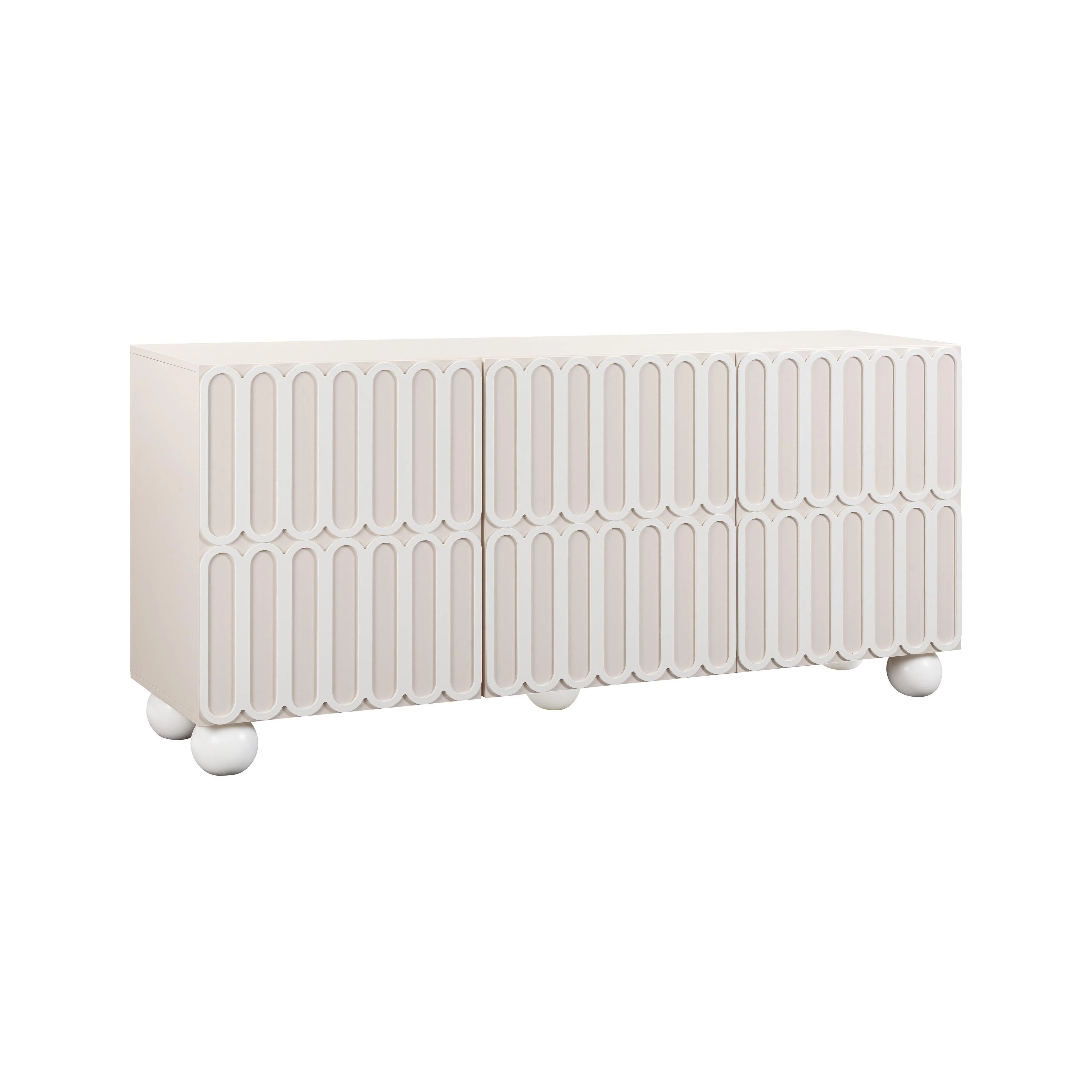 Tori Motif Taupe Buffet - Remutear