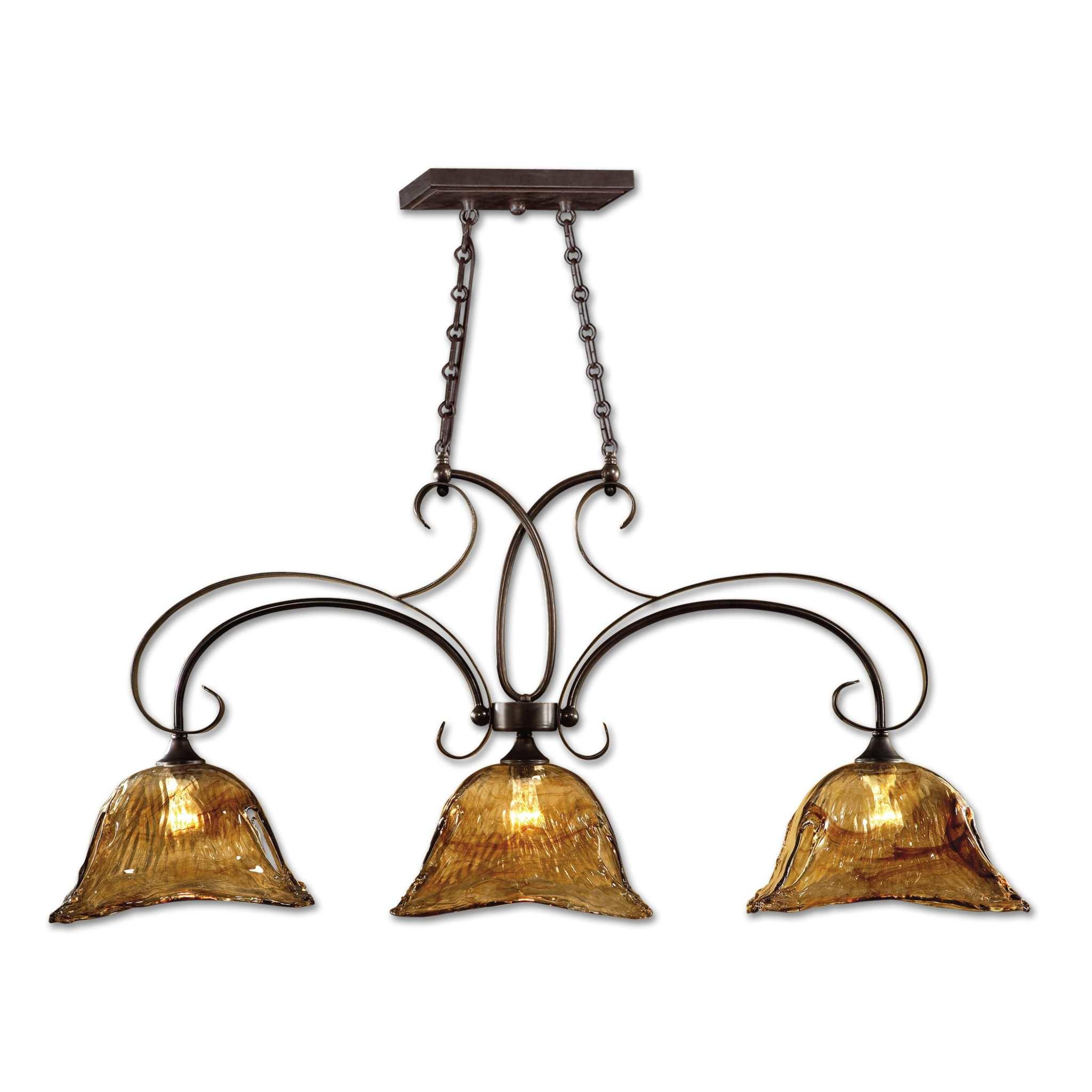 Vetraio 3 Lt Bronze Kitchen Island Light - Remutear