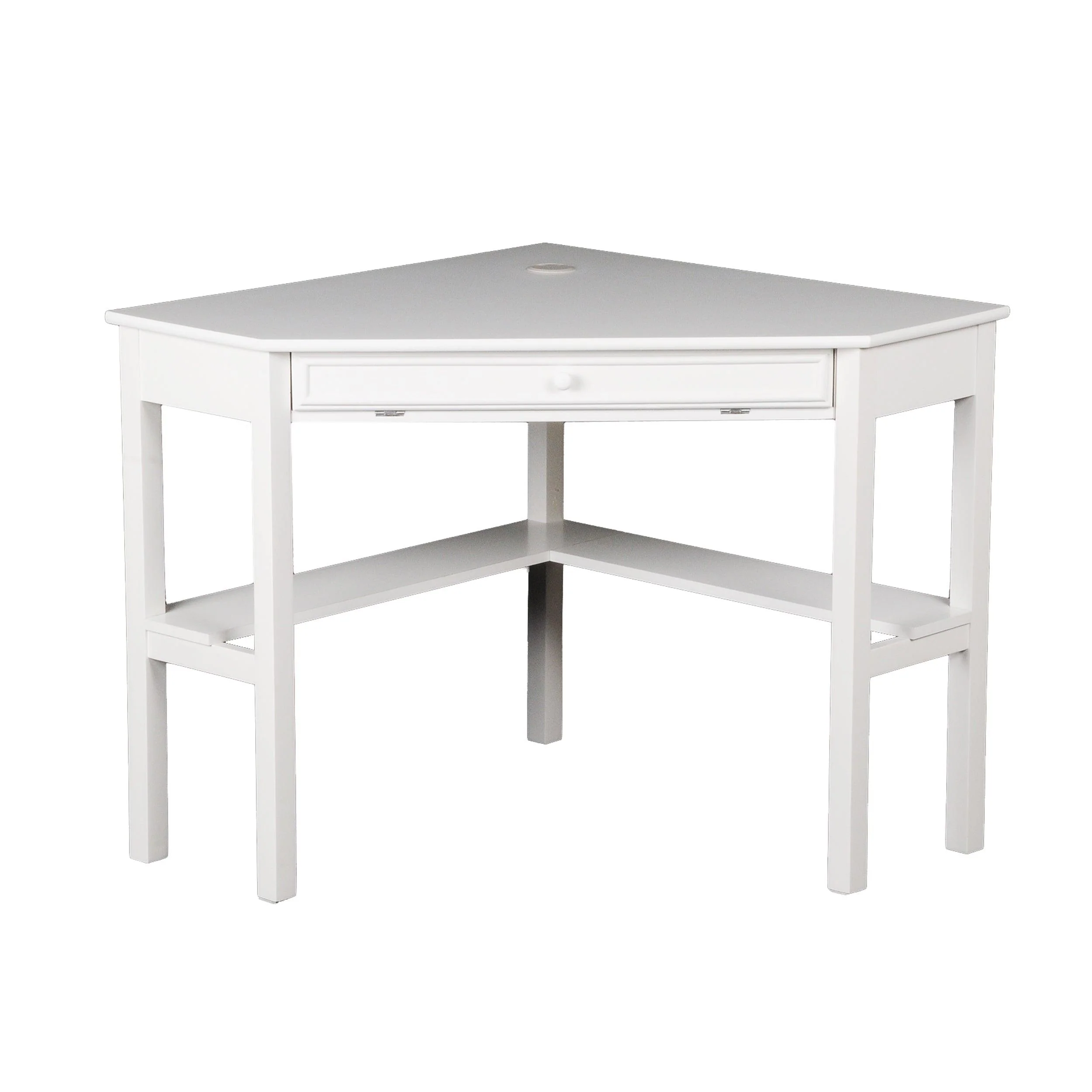 Wardboro Corner Computer Desk - White - Remutear