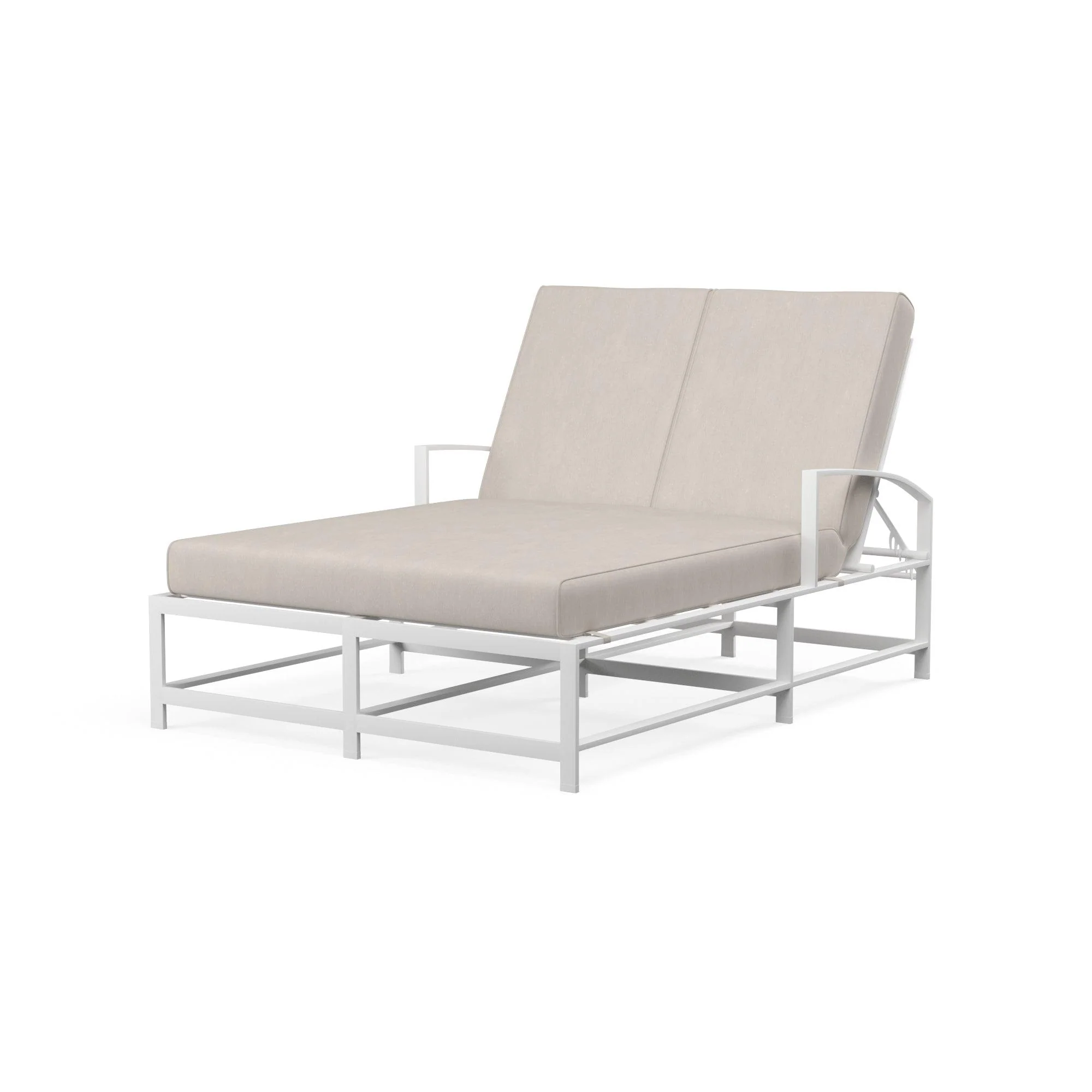Bristol Double Chaise in Canvas Flax w/ Self Welt - Remutear
