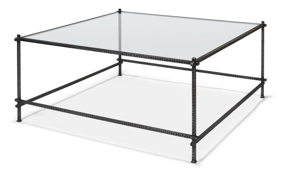 Serrated Edge Iron Coffee Table - Remutear