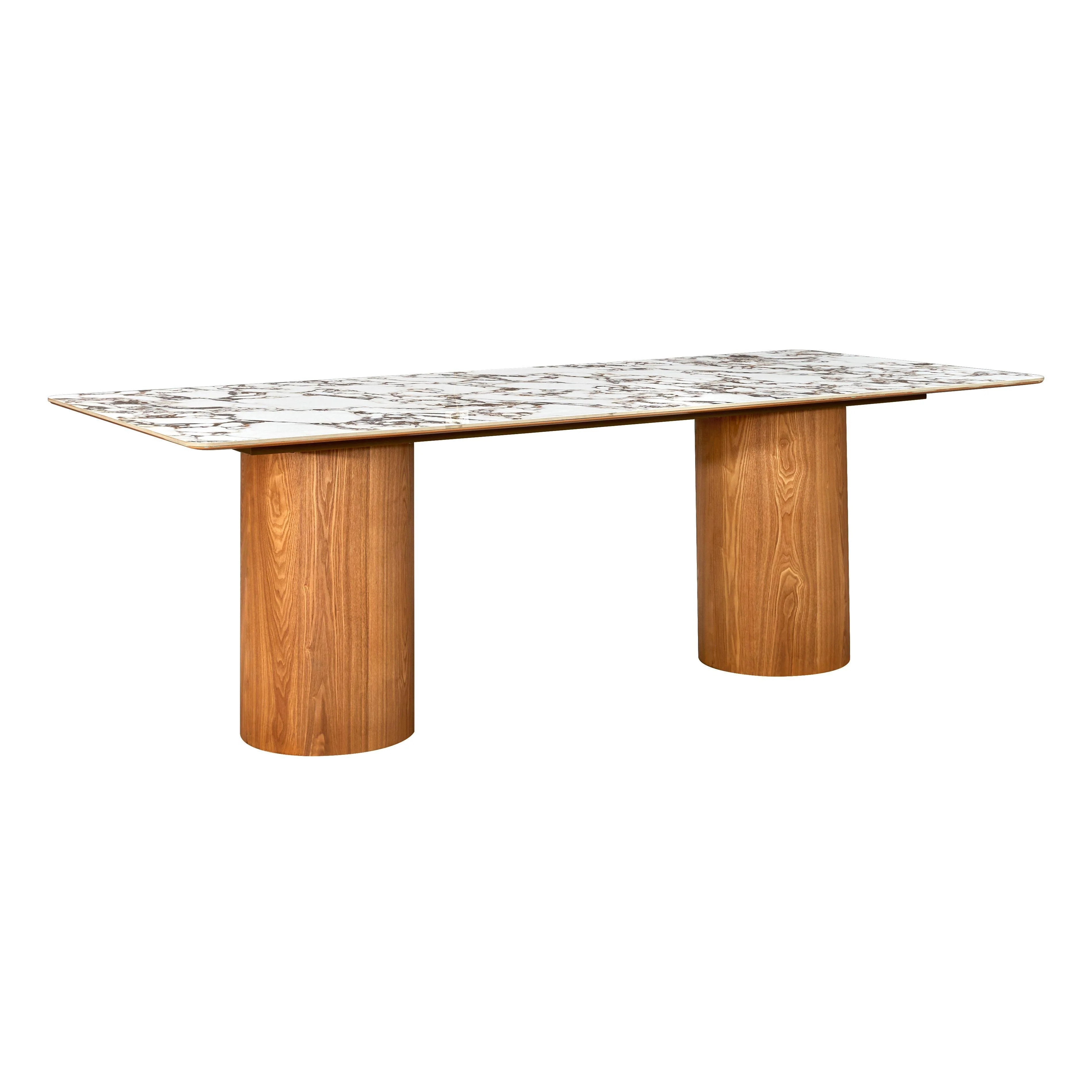 Tamara Marble Ceramic Rectangular Dining Table - Remutear