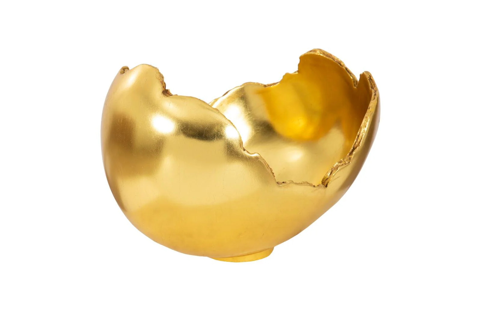 Burled Bowl, Resin, Gold Leaf Finish - Remutear