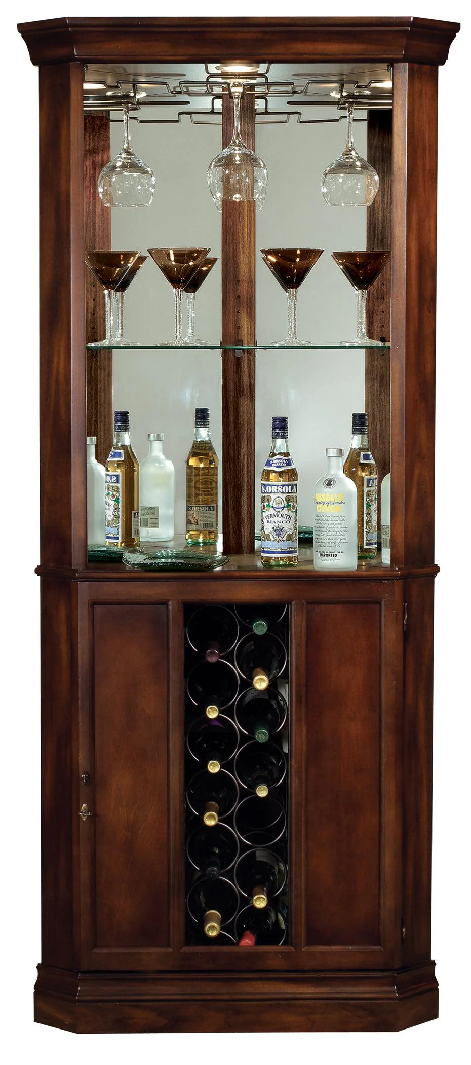 Piedmont Corner Wine Cabinet - Remutear