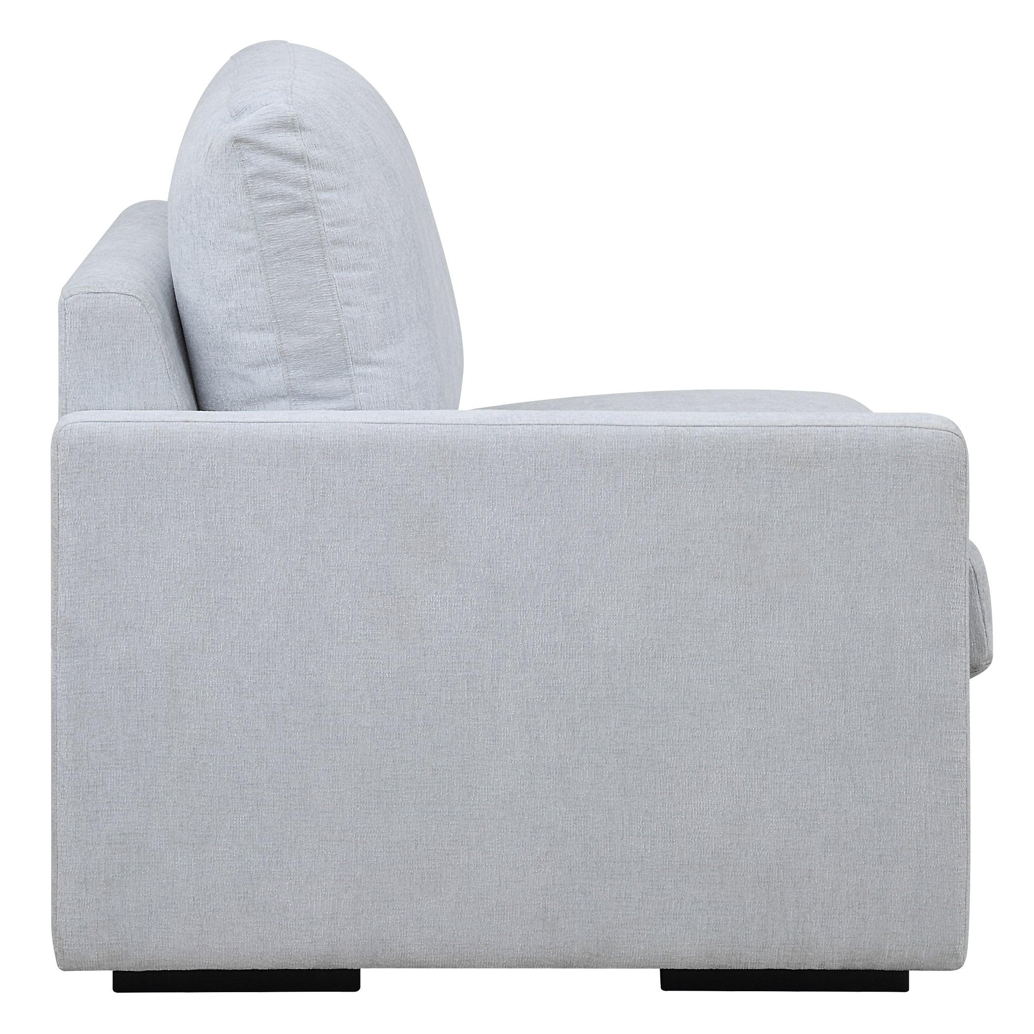 Refuge Cloud Blue Left Arm Facing Sofa - Remutear
