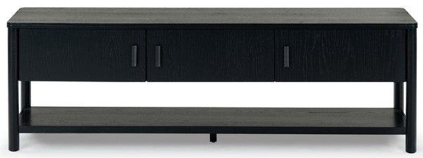 Jaylessa Wood 3 Door Tv Stand - Remutear