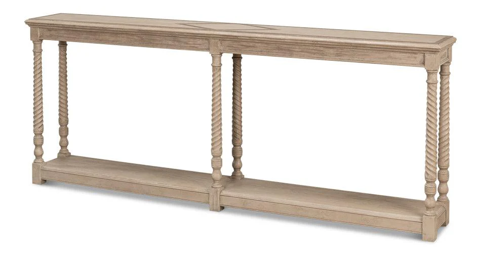 Sierra Equestrian Console Table Barn Gry - Remutear