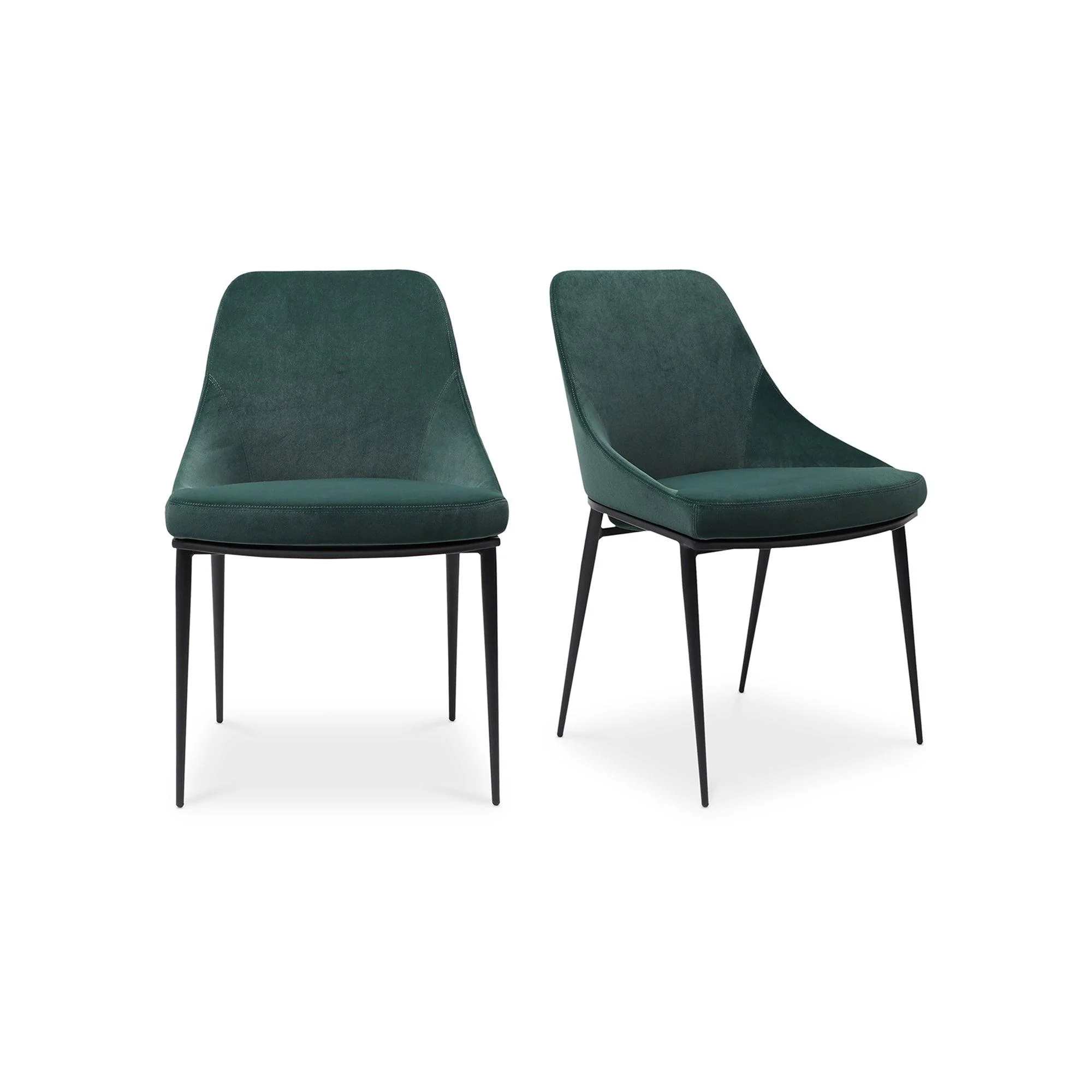 Sedona Dining Chair Green Velvet - Set Of Two - Remutear