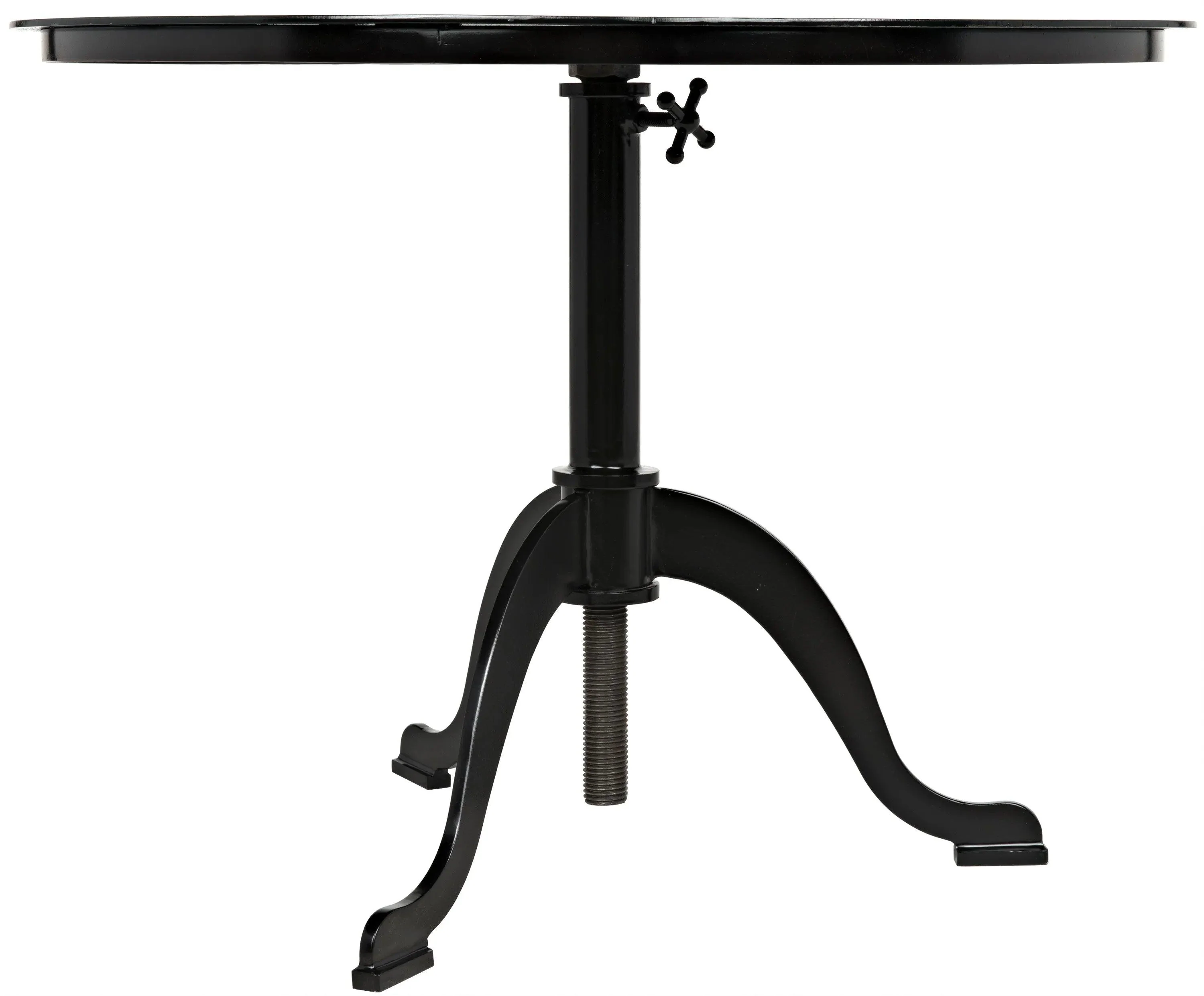 Kaldera Side Table, Black Steel - Remutear