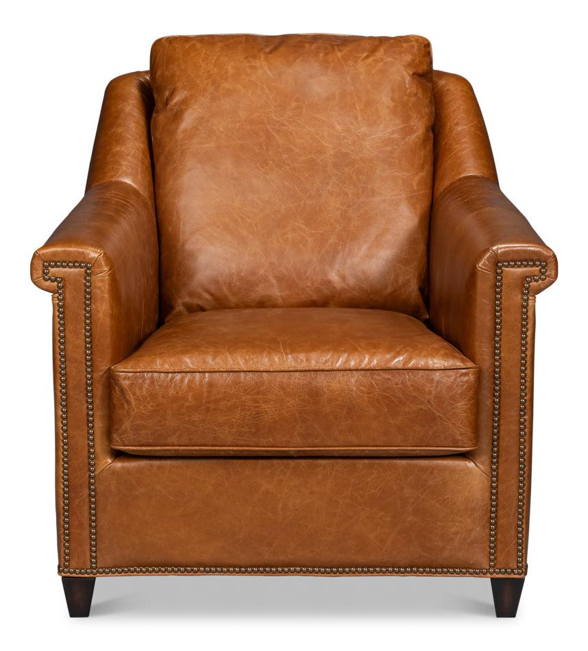 Vandike Arm Chair - Cuba Brown - Remutear