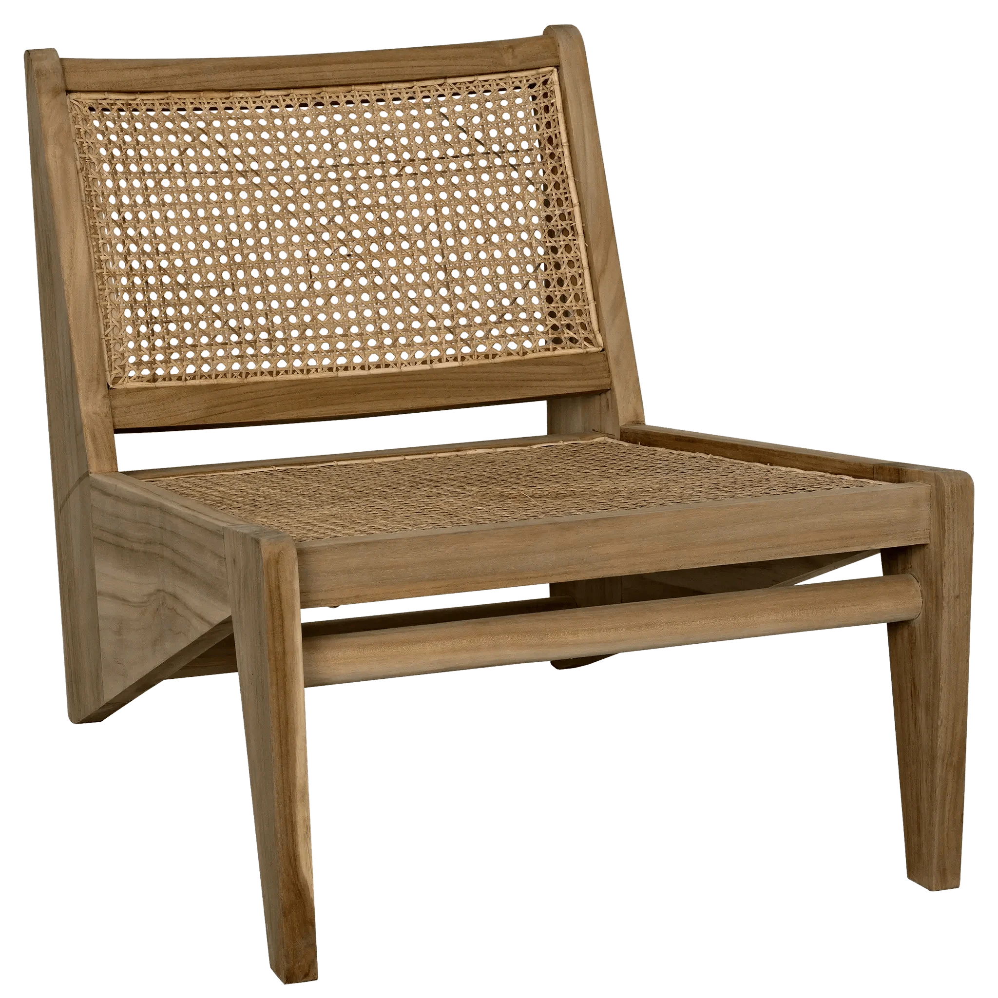 Udine Chair With Caning, Teak - Remutear