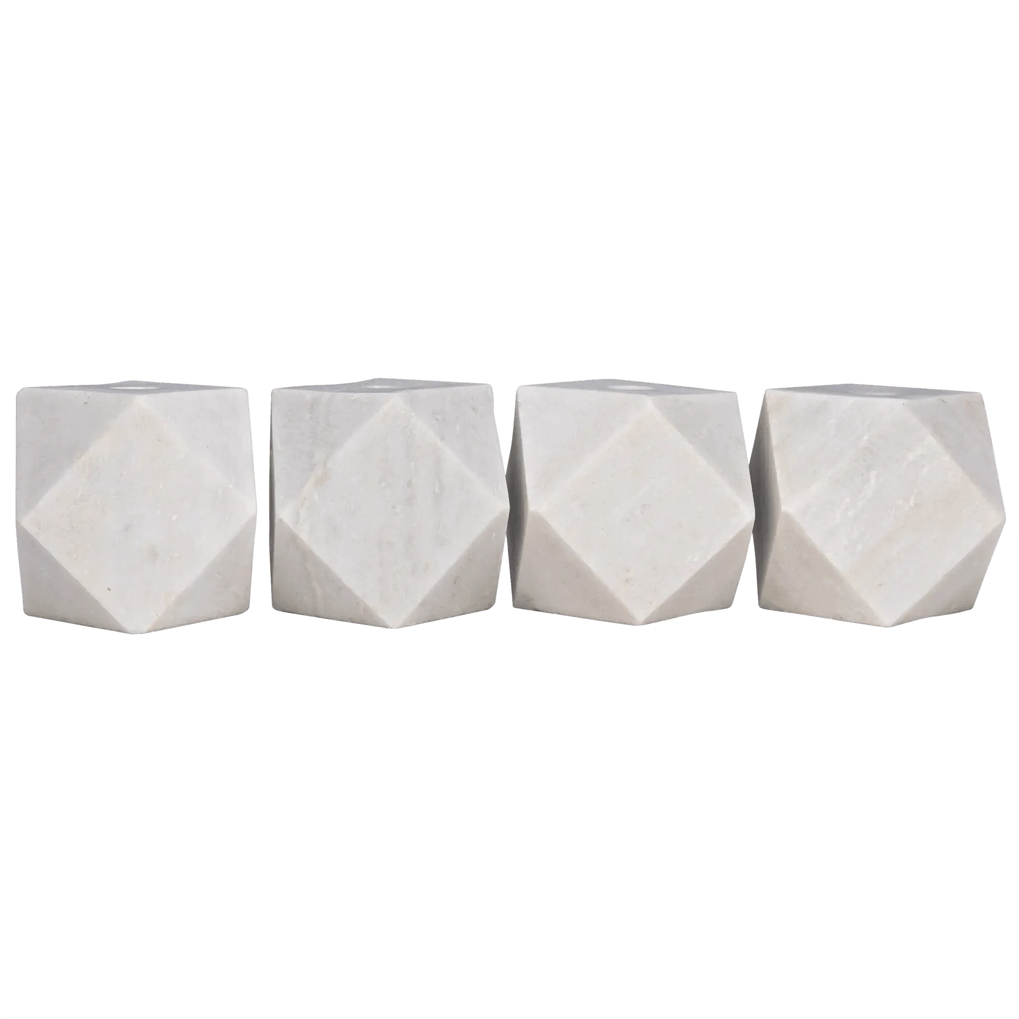 Polyhedron Decorative Candle Holder 2, Set of 4 - Remutear
