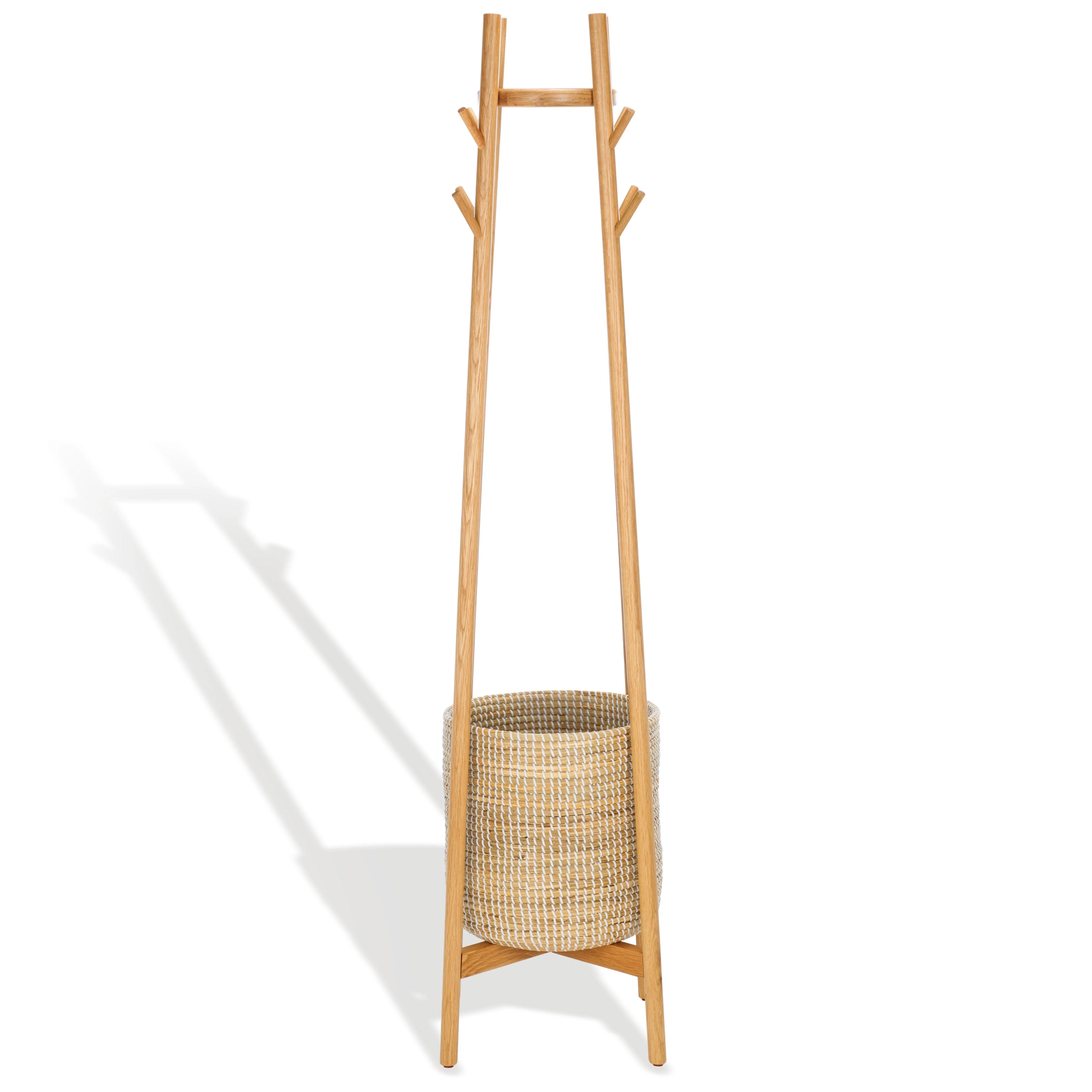 ABELLINA COAT RACK WITH STORAGE BASKET - Remutear