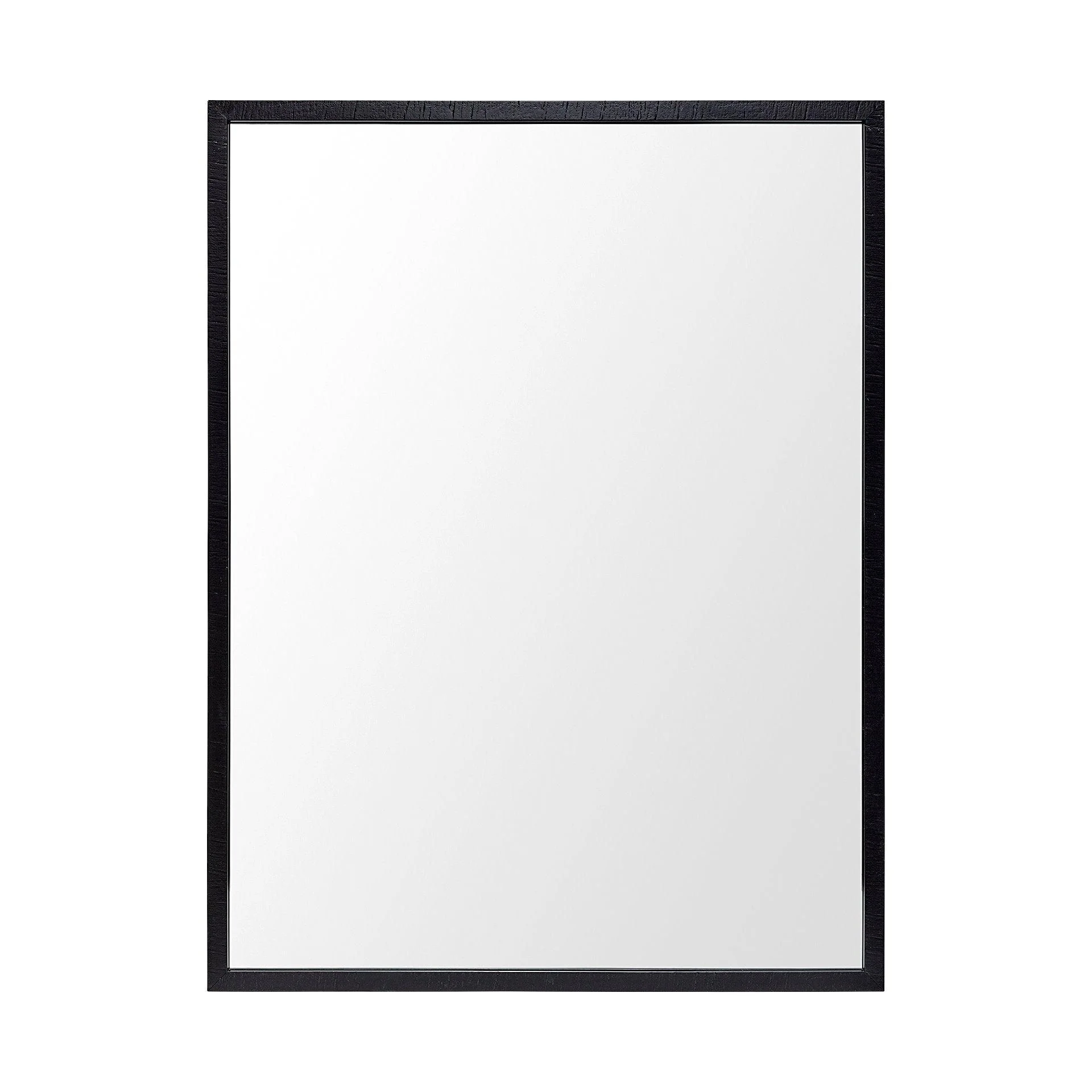 Black 30x40 Faux Wood Frame Bathroom Vanity Mirror - Remutear
