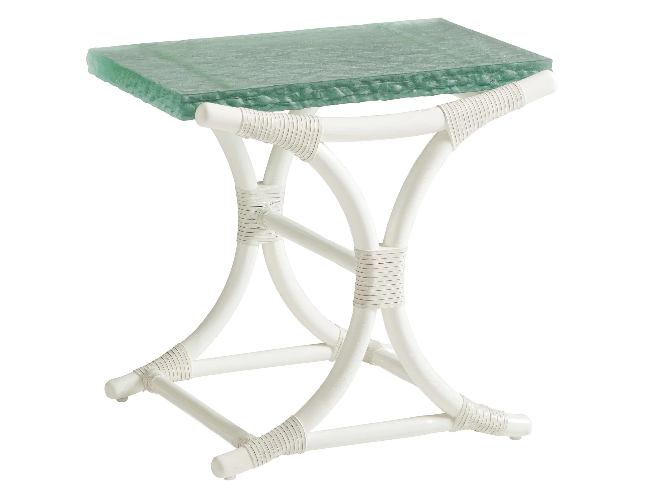 Ocean Breeze Dania Sea Glass End Table - Remutear