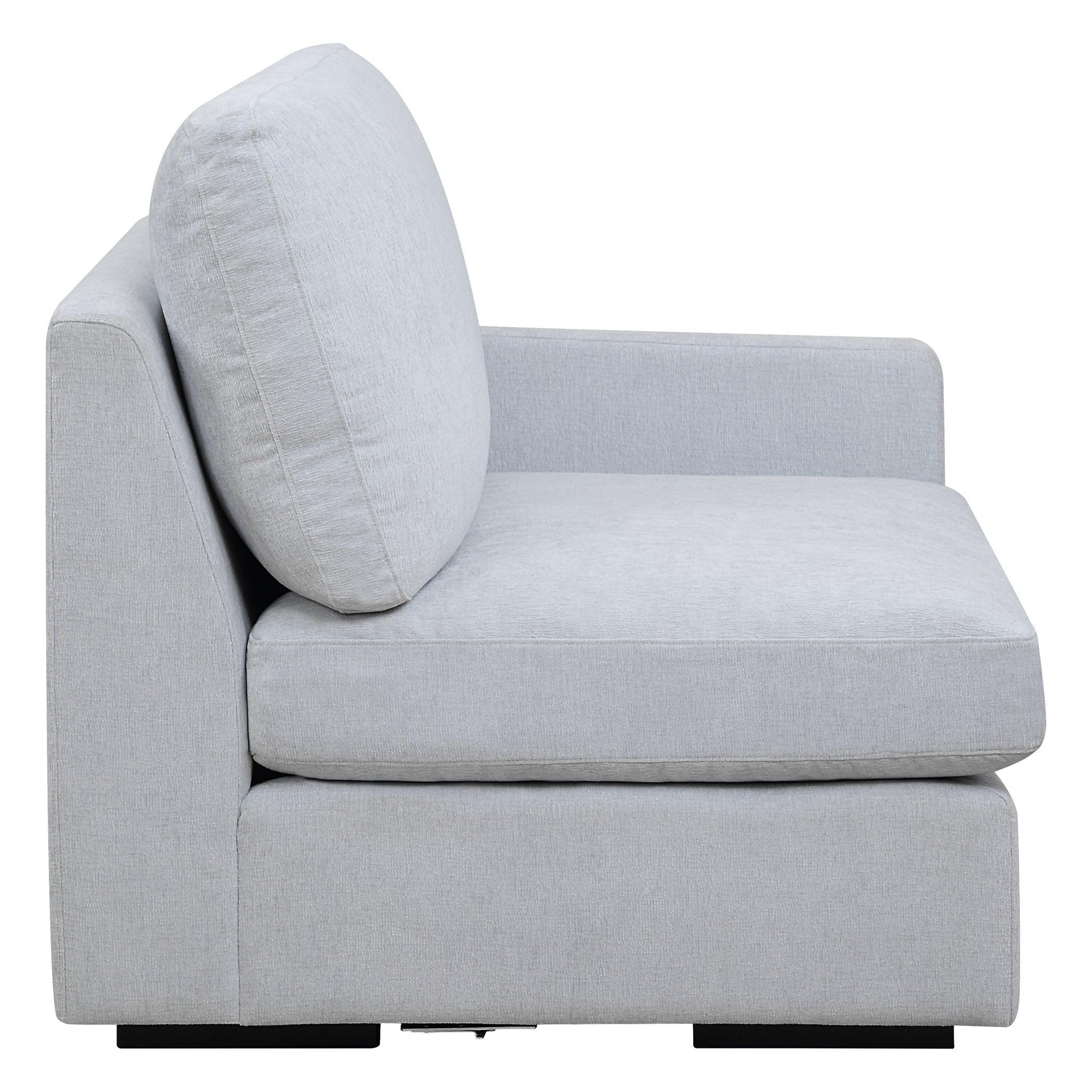 Refuge Cloud Blue Right Arm Facing Sofa - Remutear