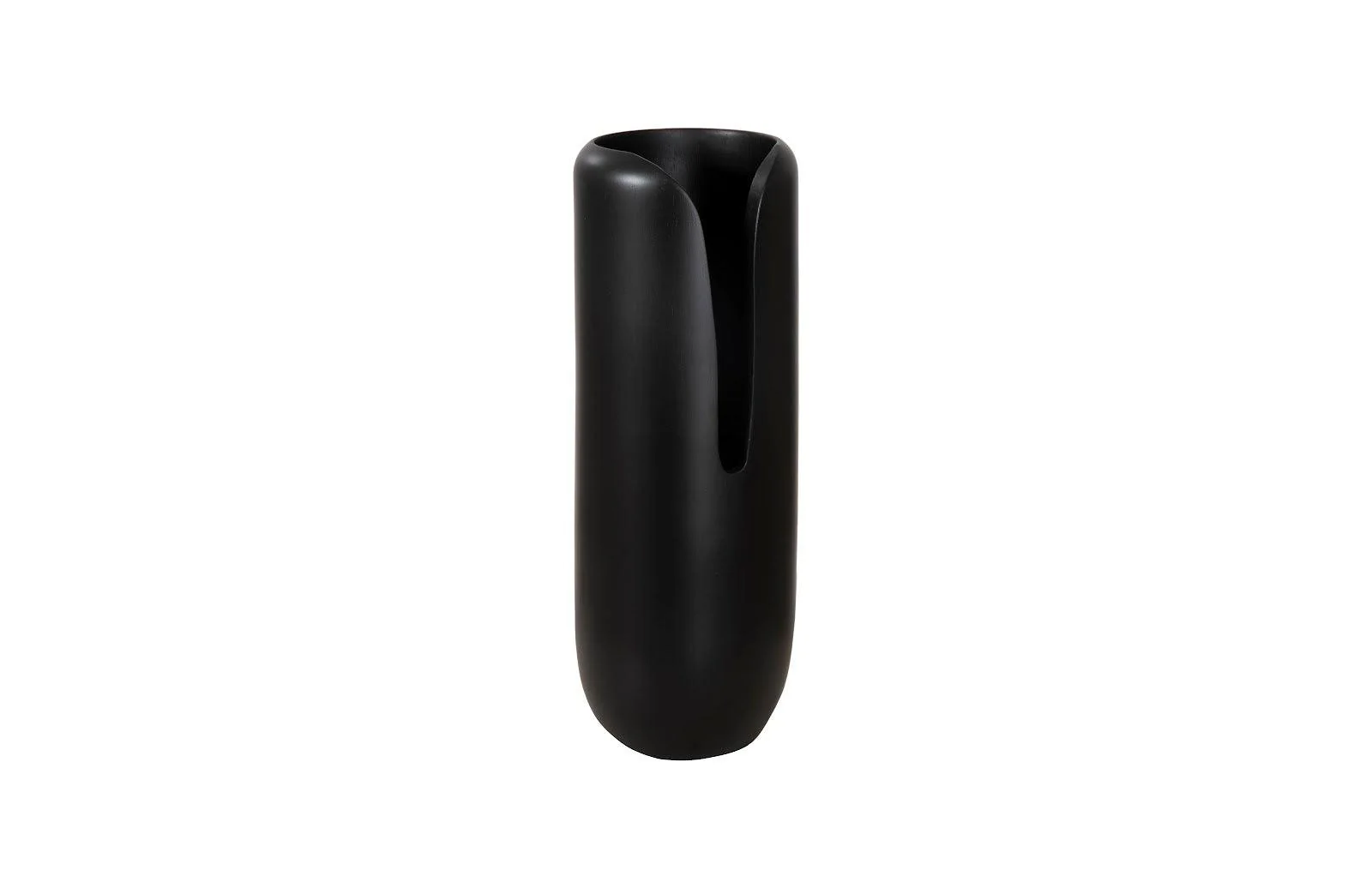 Interval Wood Vase, Black, Large - Remutear