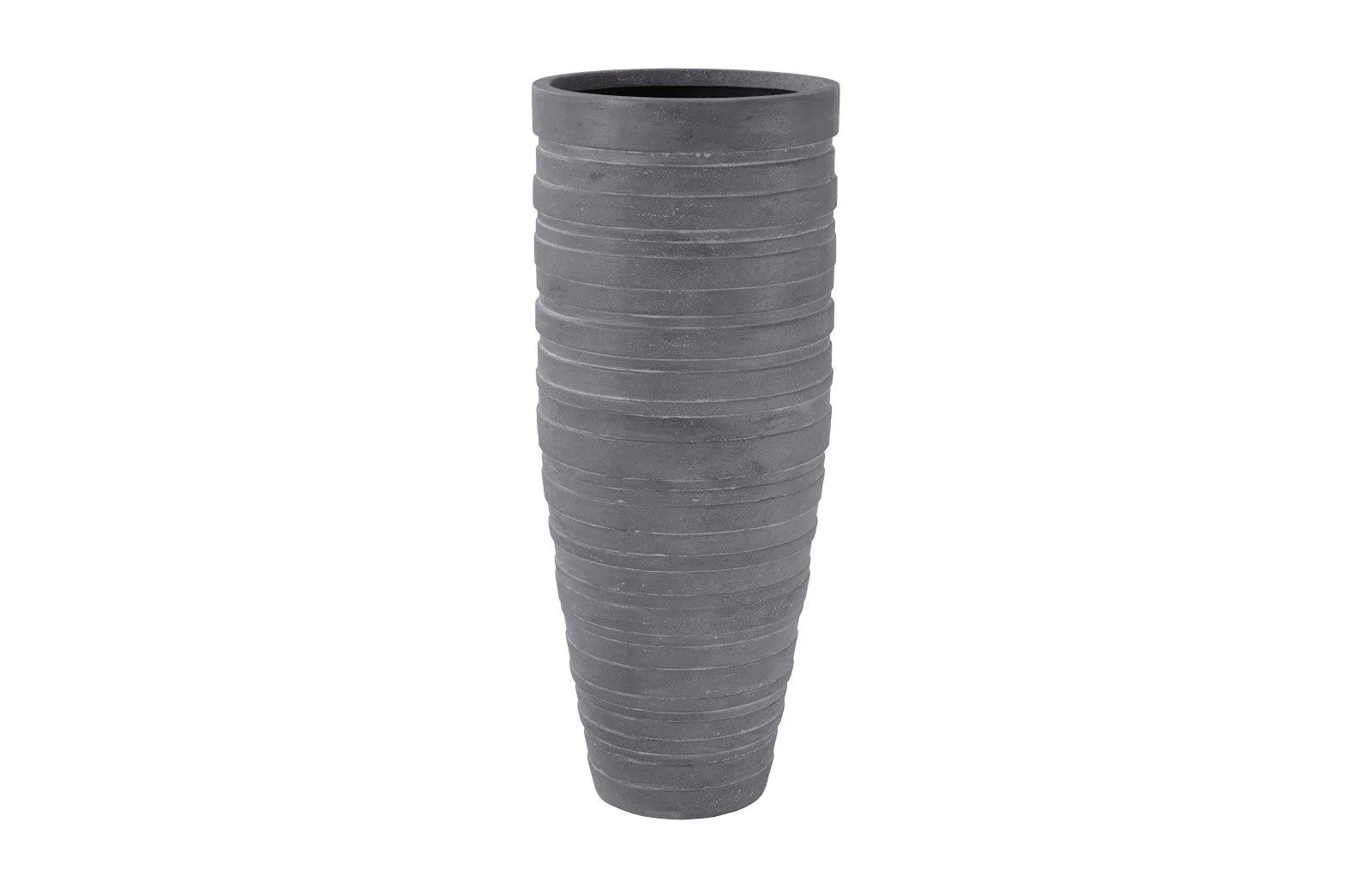 June Slim Planter, Raw Gray, LG - Remutear