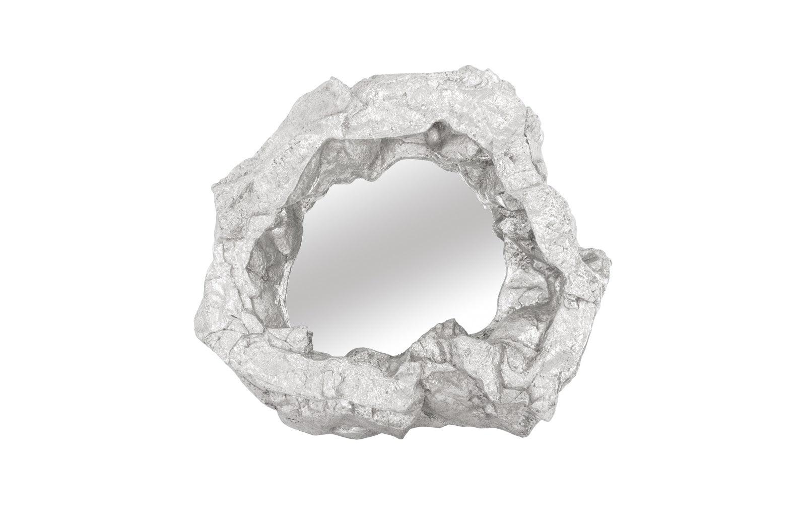 Rock Pond Mirror, Silver Leaf - Remutear