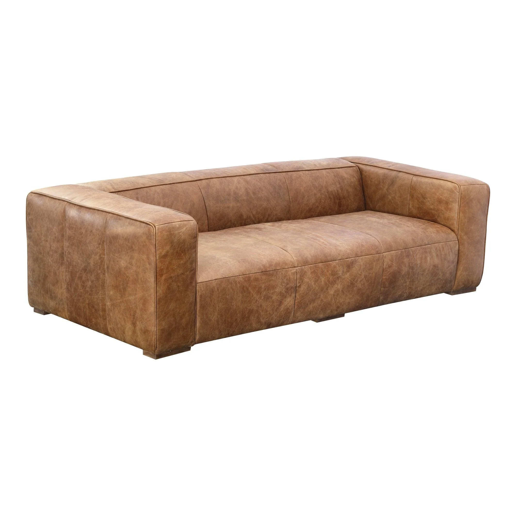Bolton Sofa Open Road Brown Leather - Remutear