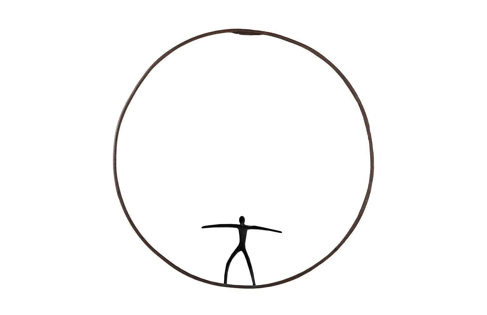 Olympic Figure in Iron Ring, Black, Rust,  Style C - Remutear