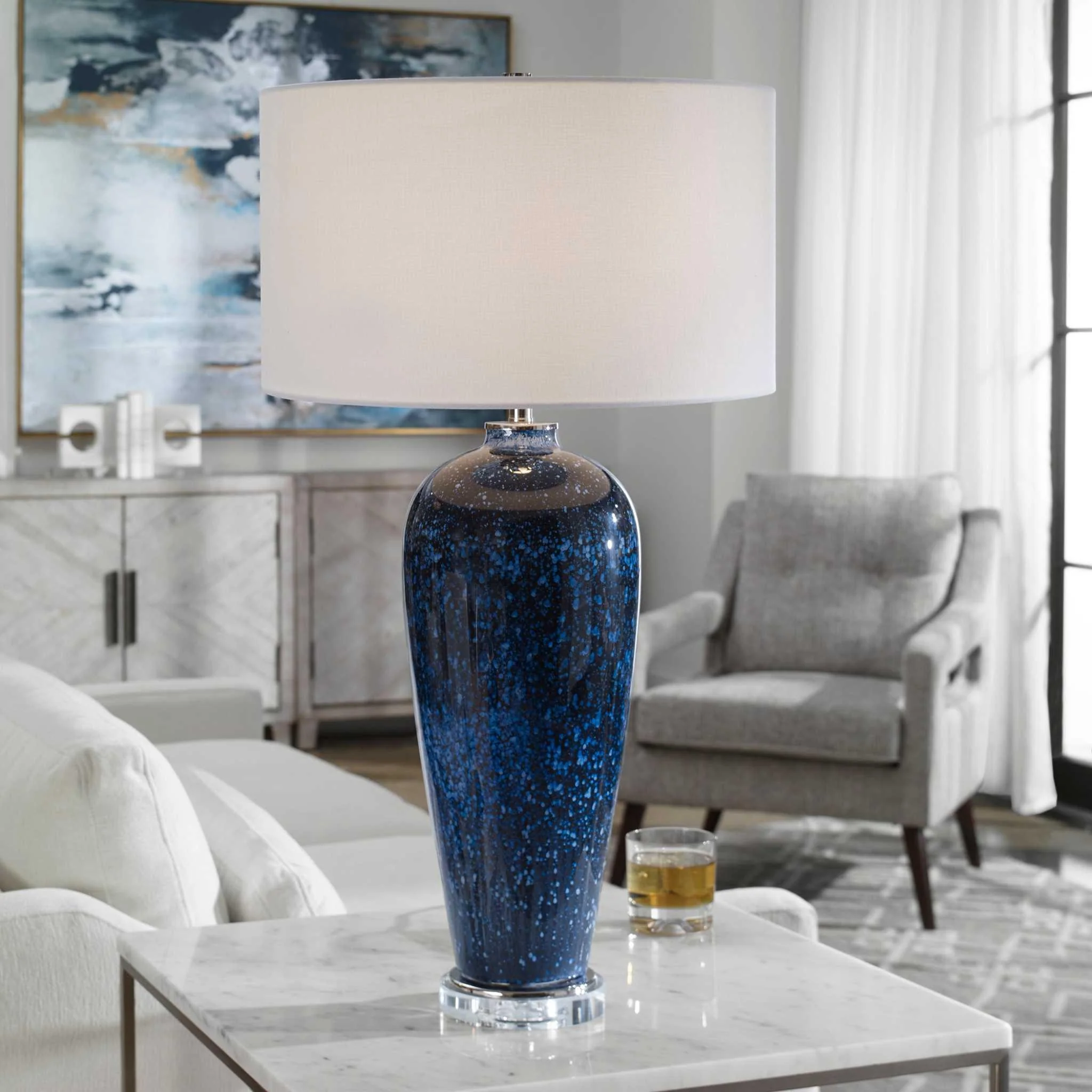 STARGAZER COBALT NAVY TABLE LAMP - Remutear