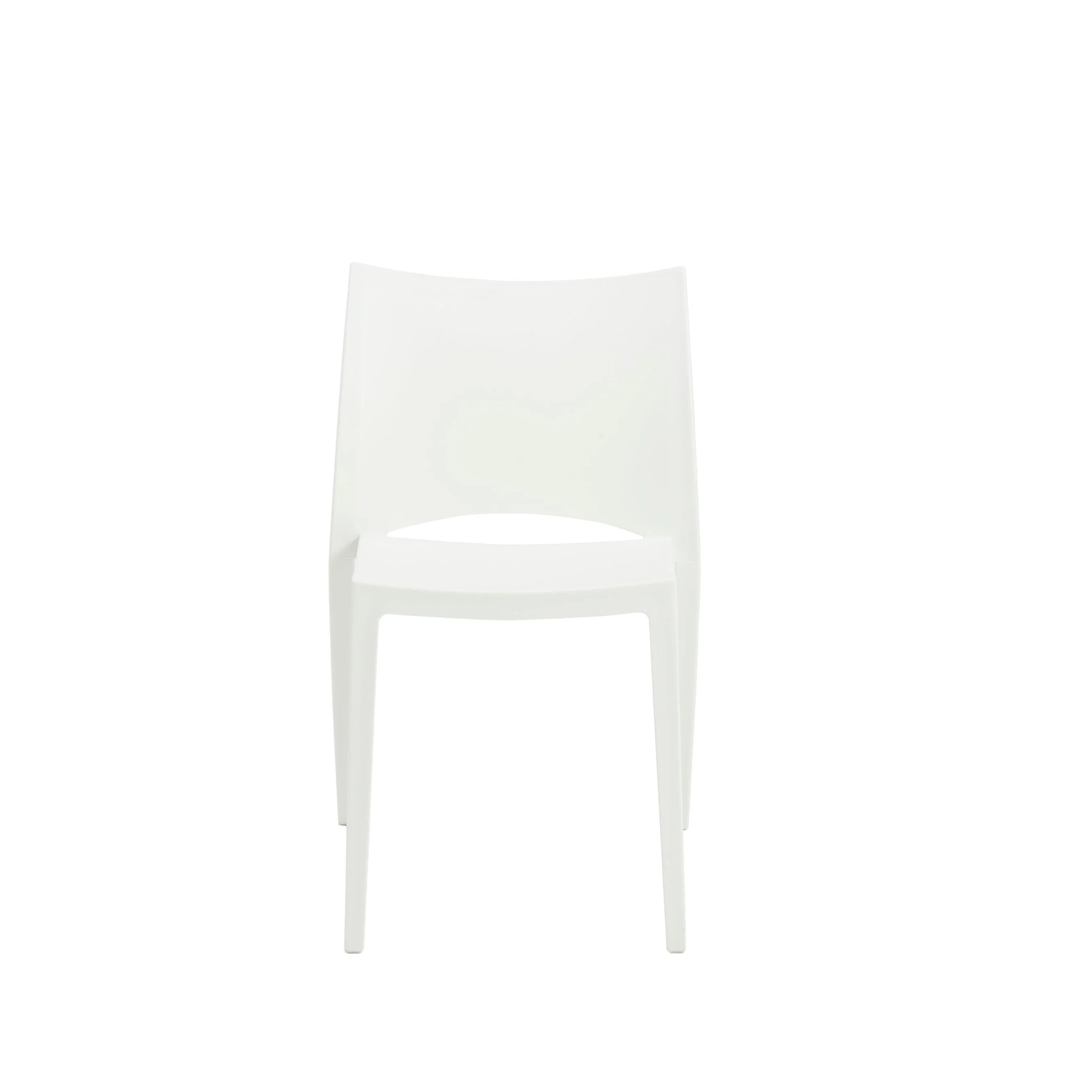 LESLIE STACKING SIDE CHAIR IN WHITE - SET OF 2 - Remutear