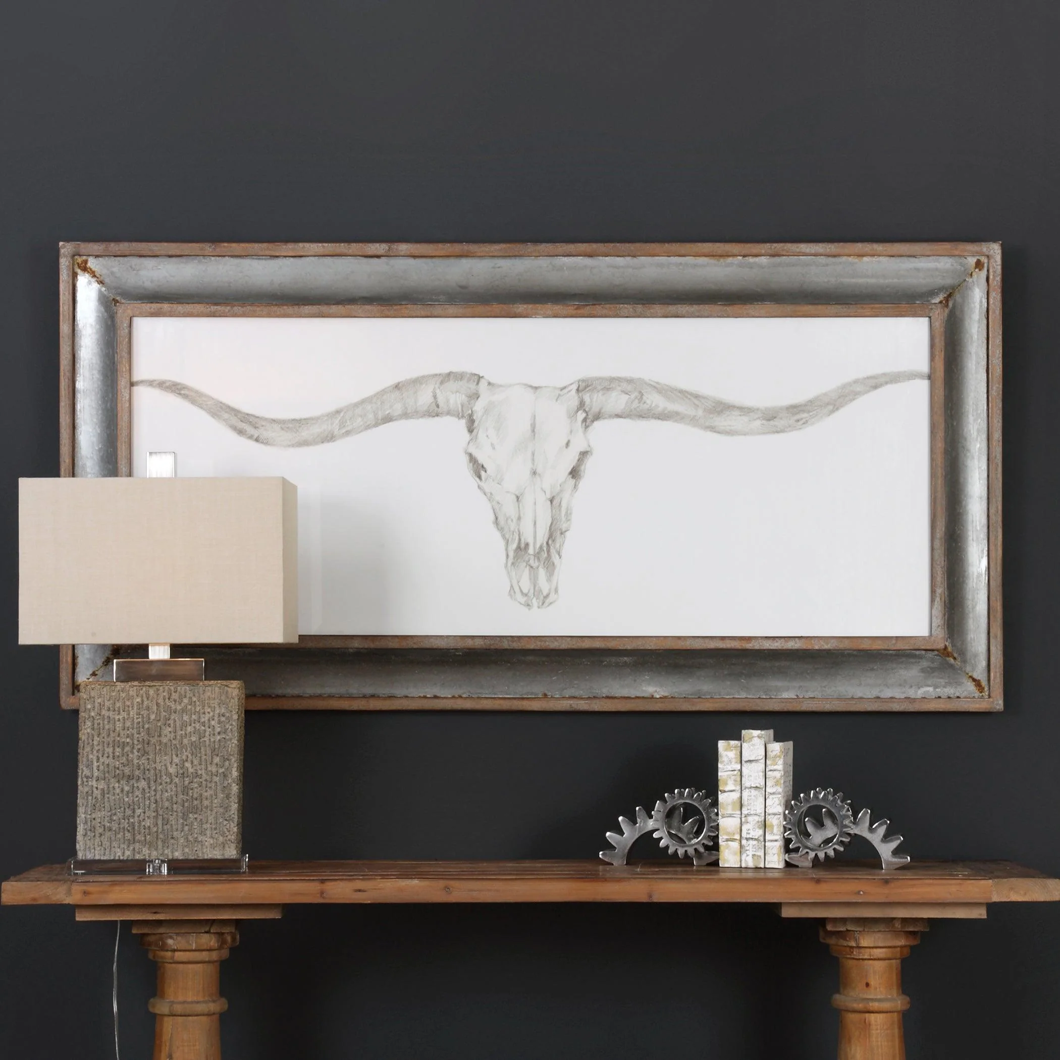 WESTERN SKULL MOUNT PRINT - Remutear