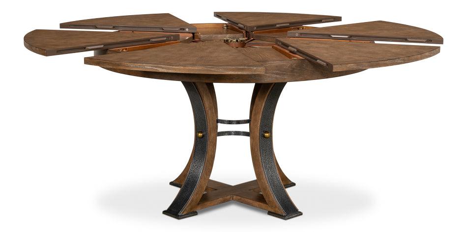 Tower Jupe Dining Table - Med Light Mink - Remutear
