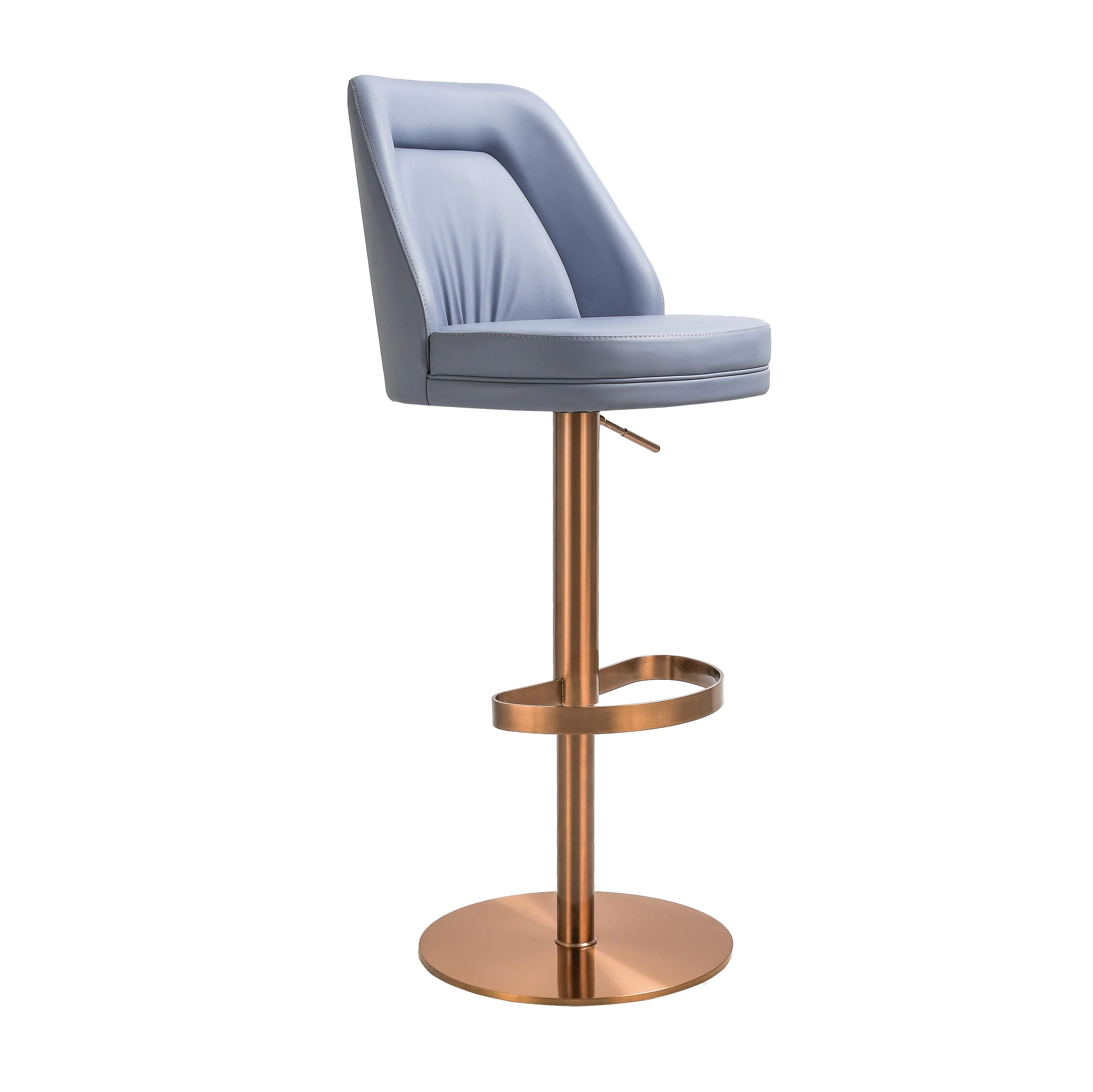 Maven Lavender Mist and Rose Gold Adjustable Swivel Stool - Remutear