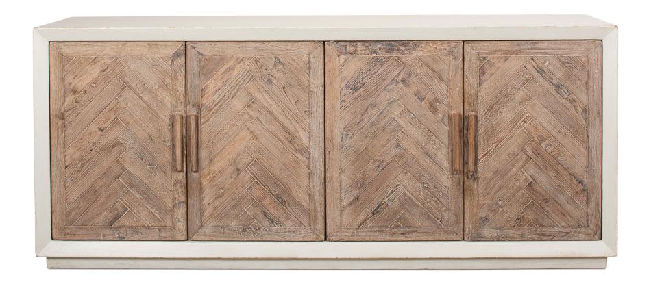 Hollis 4 Door Sideboard - Ant.White - Remutear