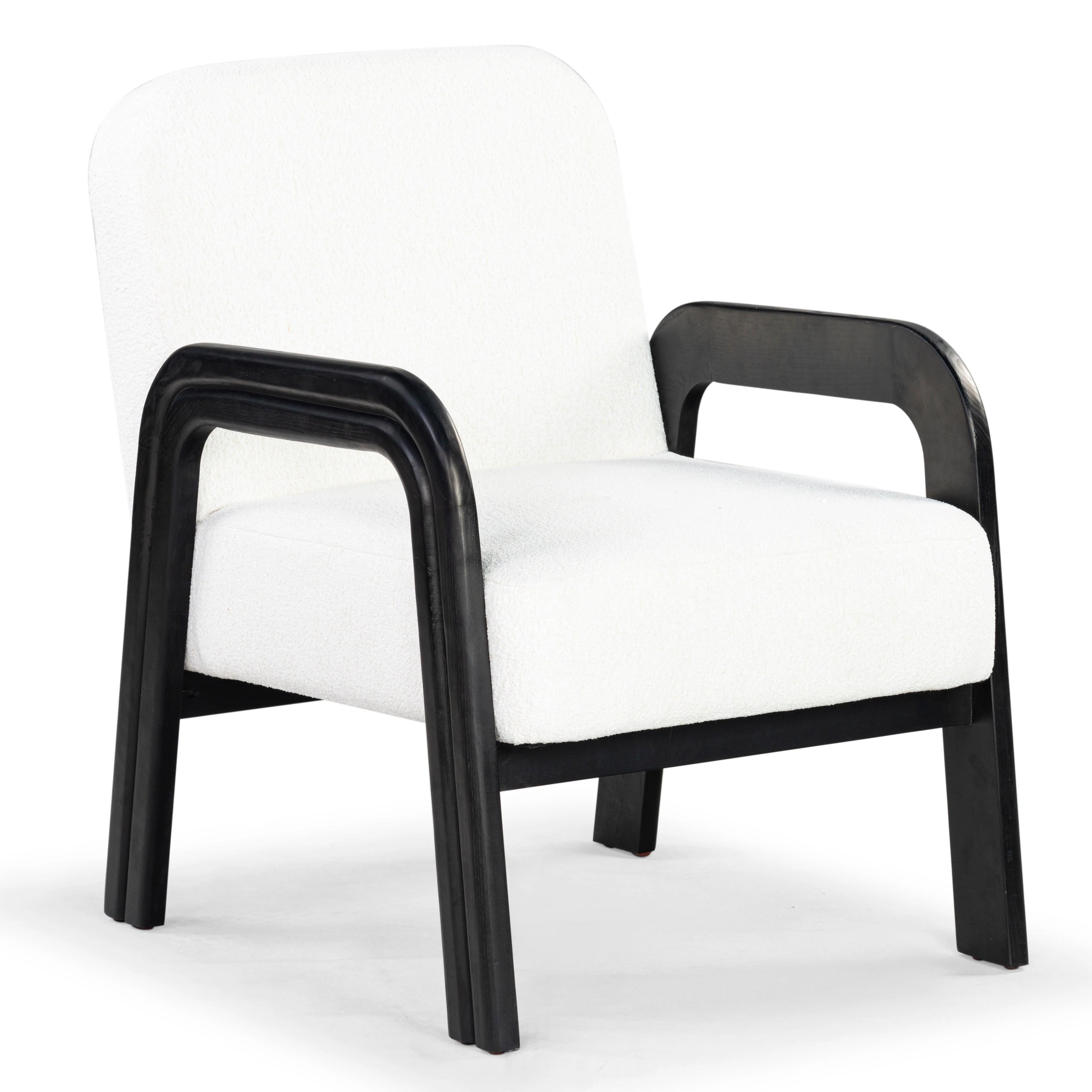ROSLINA BOUCLE ACCENT CHAIR - Remutear