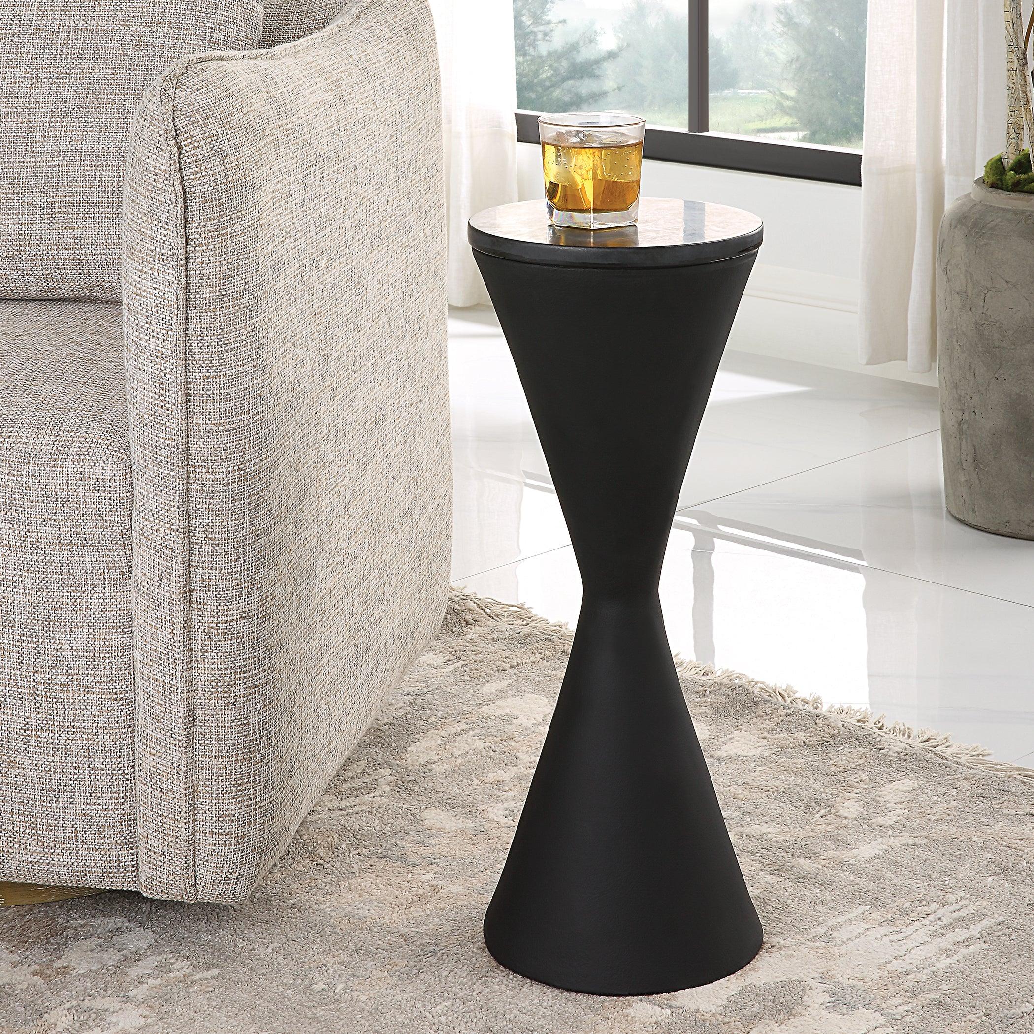 Time's Up Hourglass Shaped Drink Table - Remutear