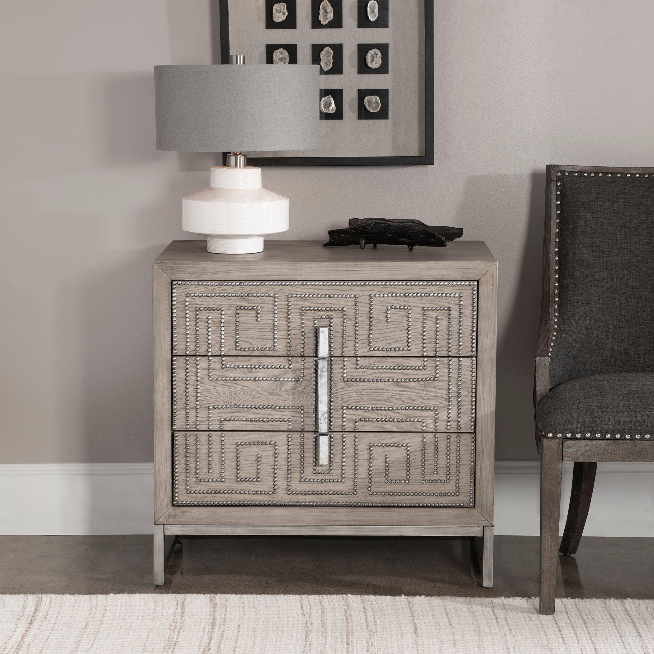 DEVYA GRAY OAK ACCENT DRAWERS - Remutear