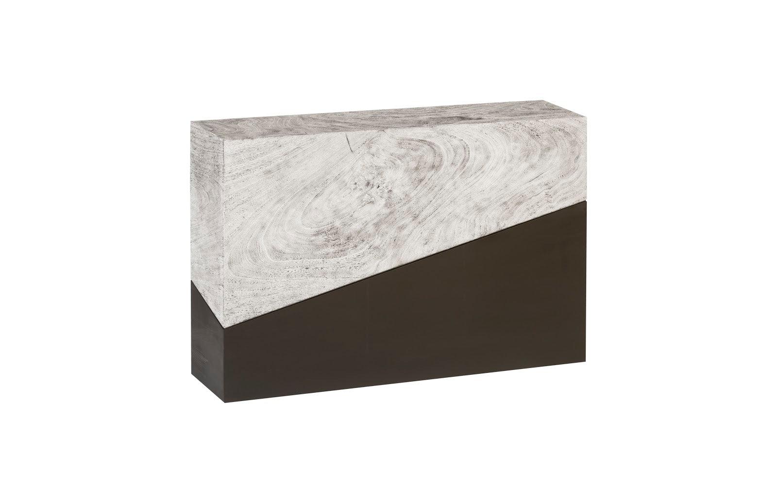 Geometry Console Table, Gray Stone - Remutear