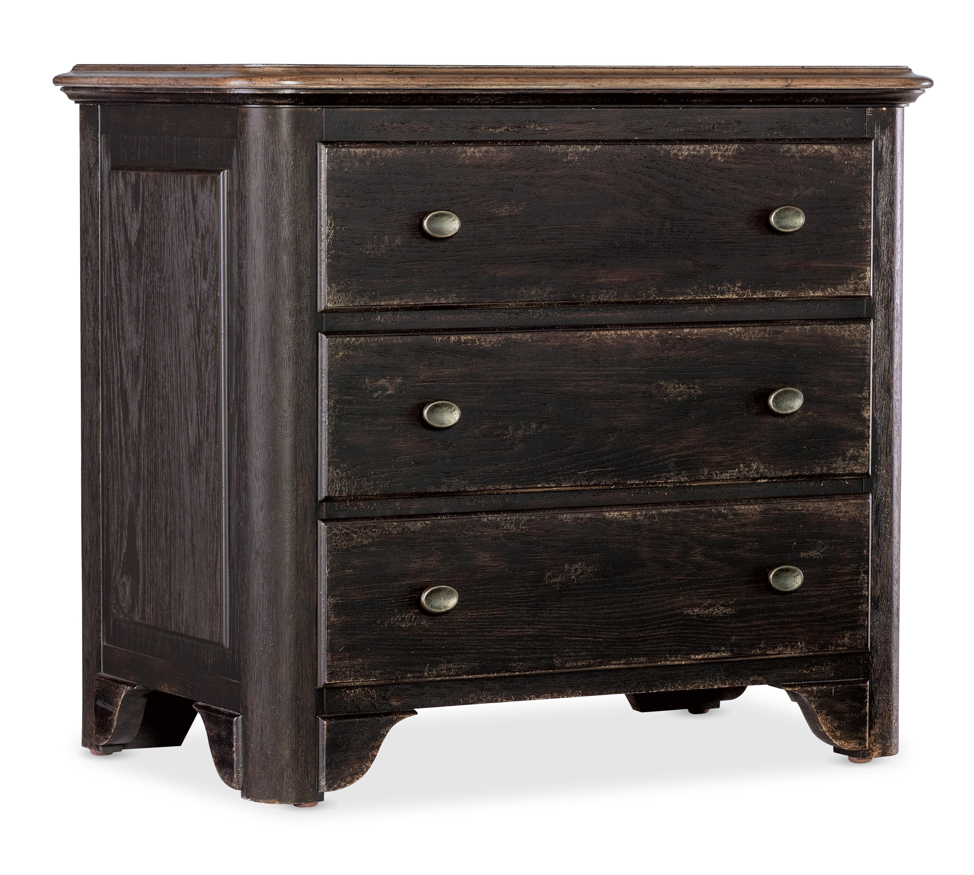 Americana Three-Drawer Nightstand 2 - Molasses - Remutear