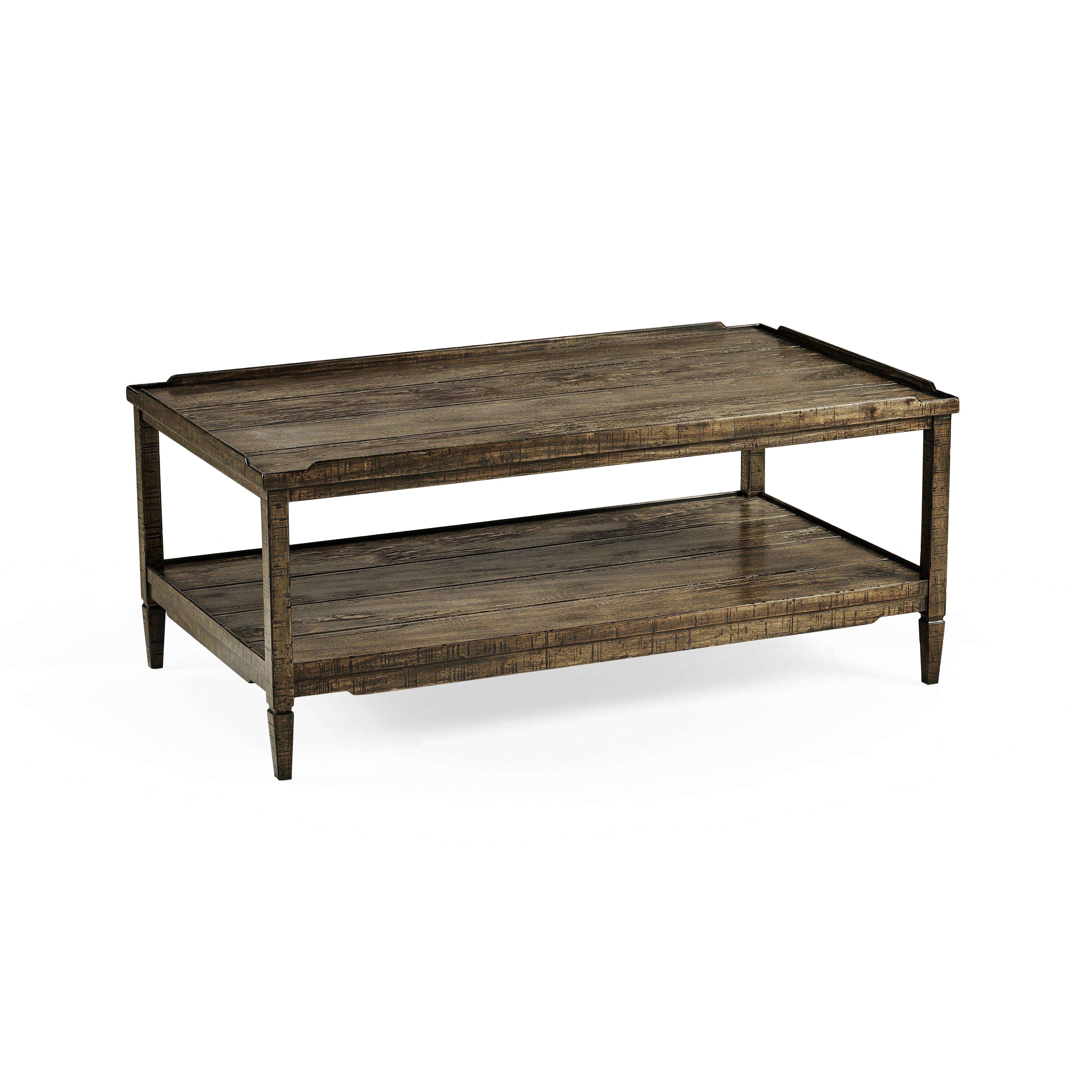 Casual Accents Dark Driftwood Cocktail Table - Remutear