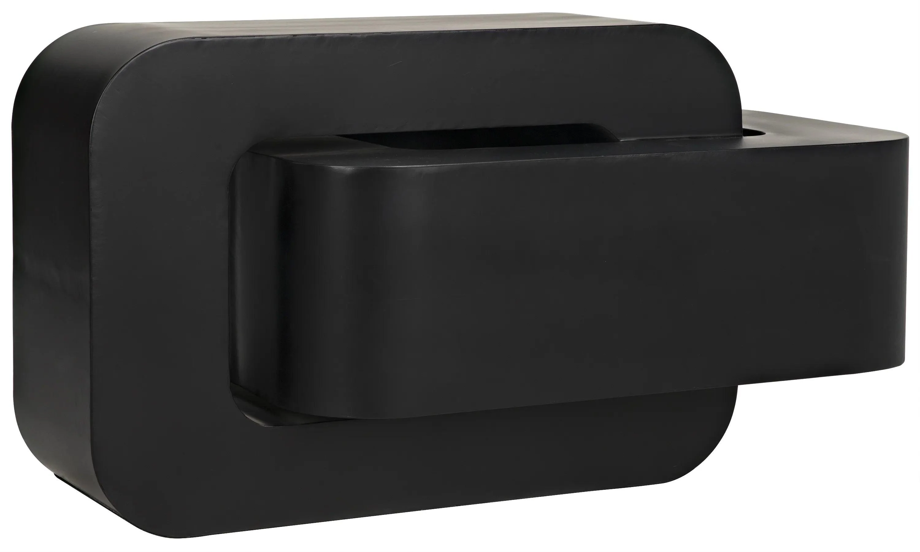 Nodum Accent Table, Black Steel - Remutear
