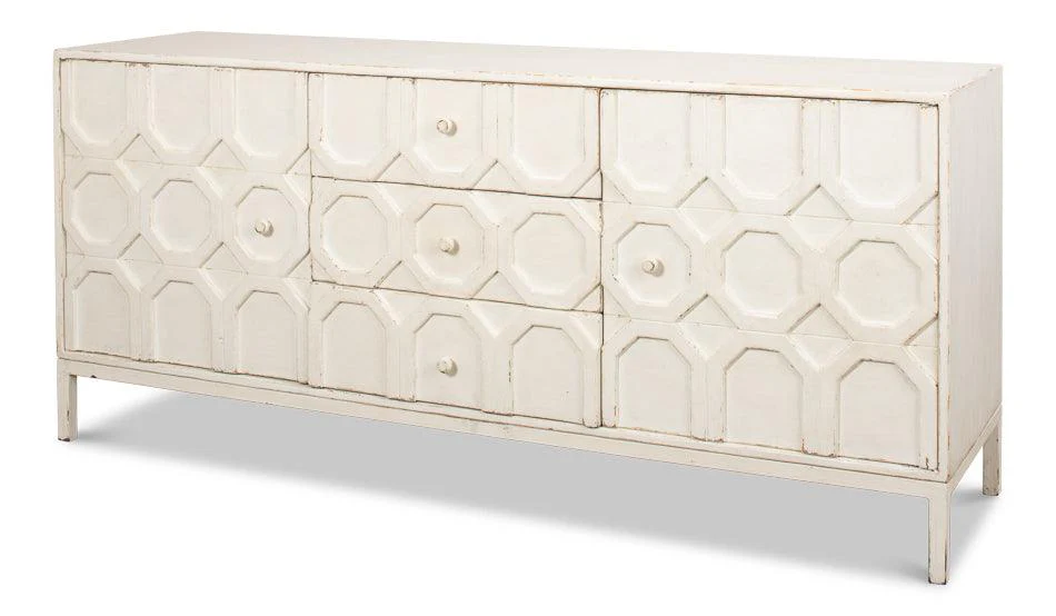 Becket Sideboard - Antique White - Remutear